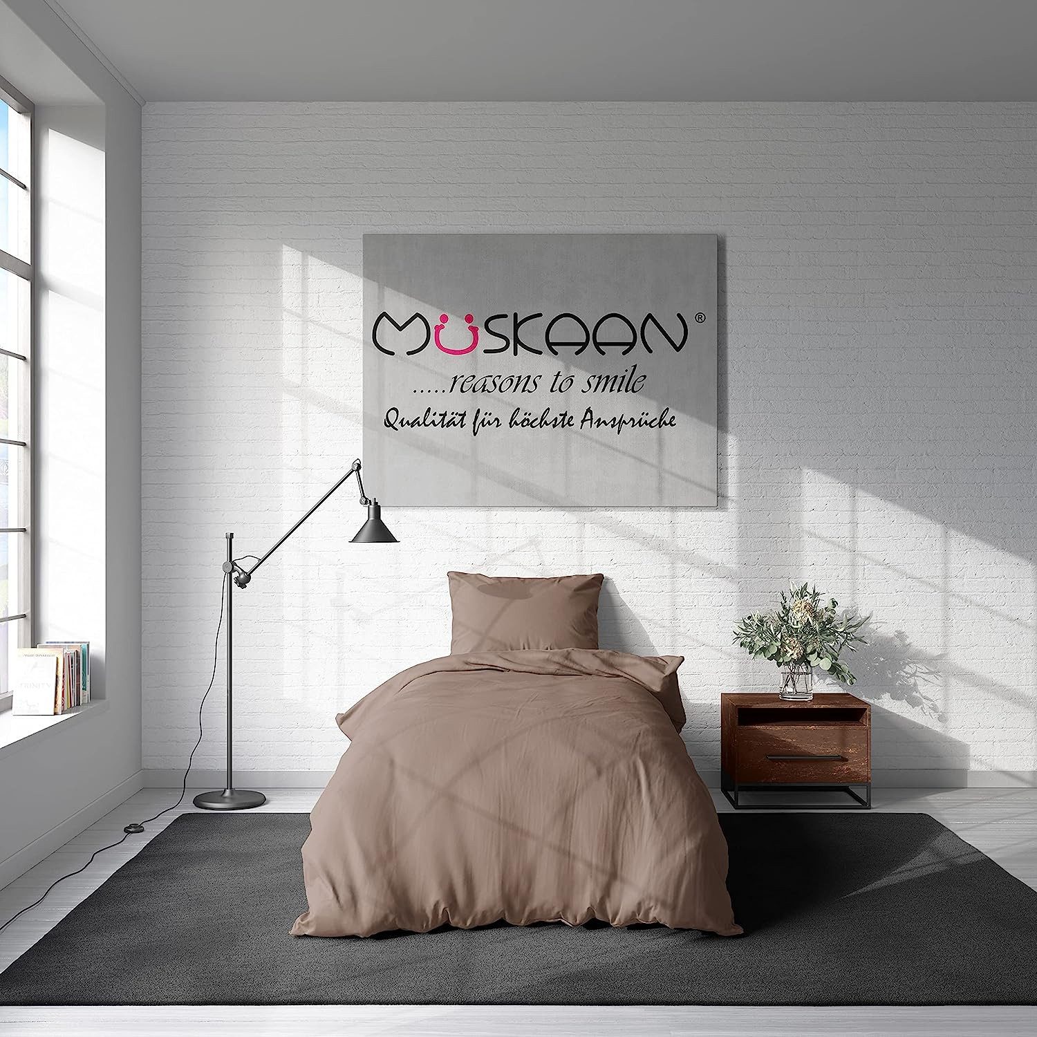 Visaggio Bettwäsche Mikrofaser Uni 135x200 155x220 200x200 Einfarbig Allergiker geeignet, Microfaser, 2 teilig, Einfarbige Bettbezug Set, mit YKK Reißverschluss, Atmungsaktiv