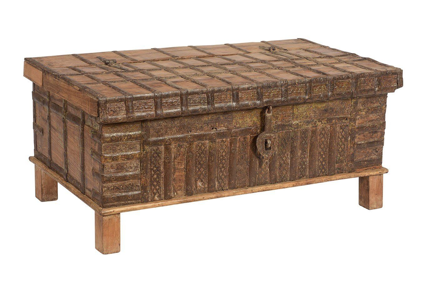 daslagerhaus living Truhe Holztruhe Vintage natur