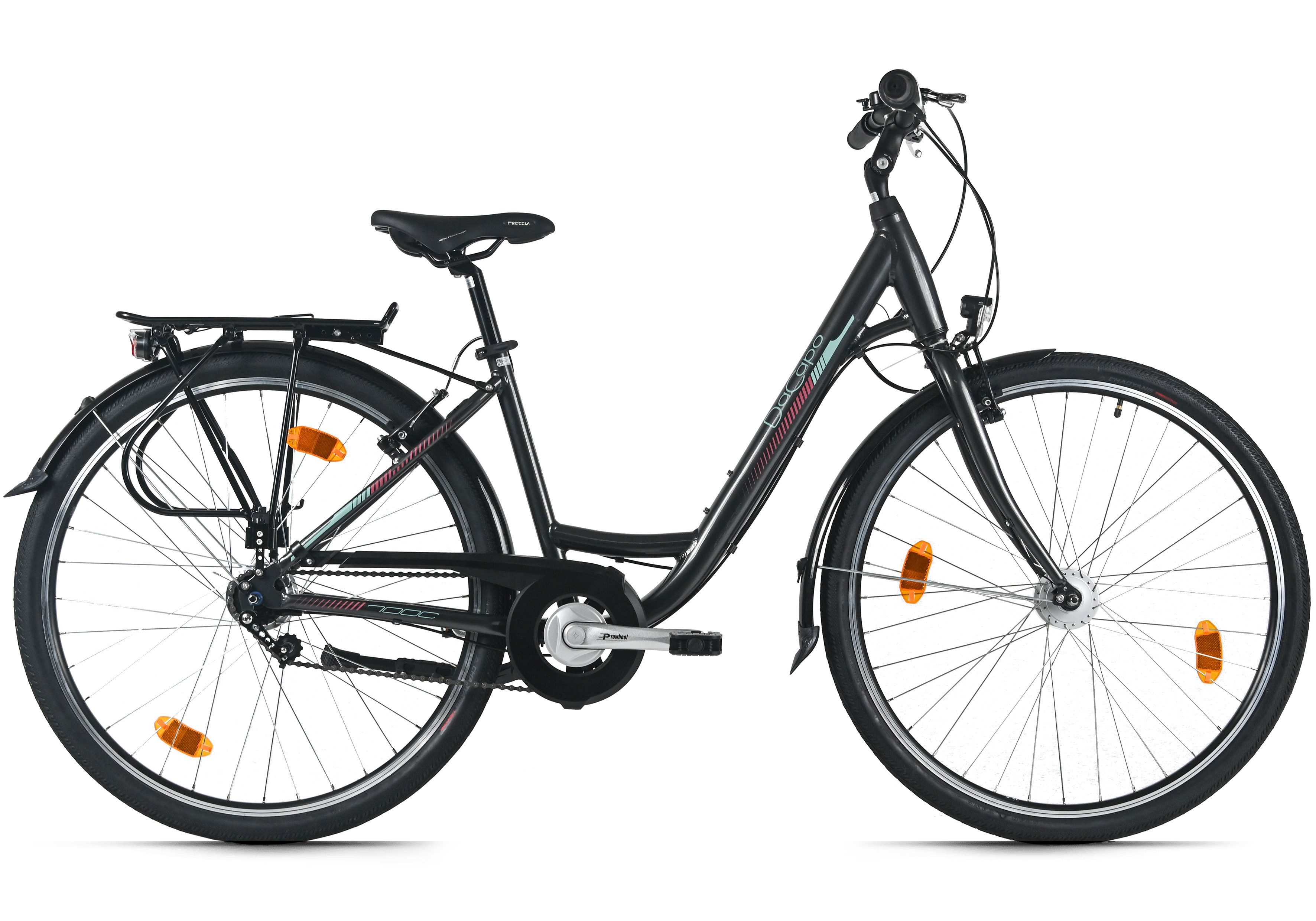 Dacapo Cityrad DaCapo Damenrad 28'' Padova Schwarz 7 Gänge RH 48 cm, 7 Gang, Nabenschaltung