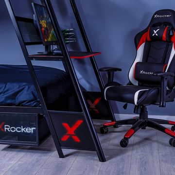 X Rocker Etagenbett Armada - 2-Personen Gaming Hochbett mit Schreibtisch & Treppe