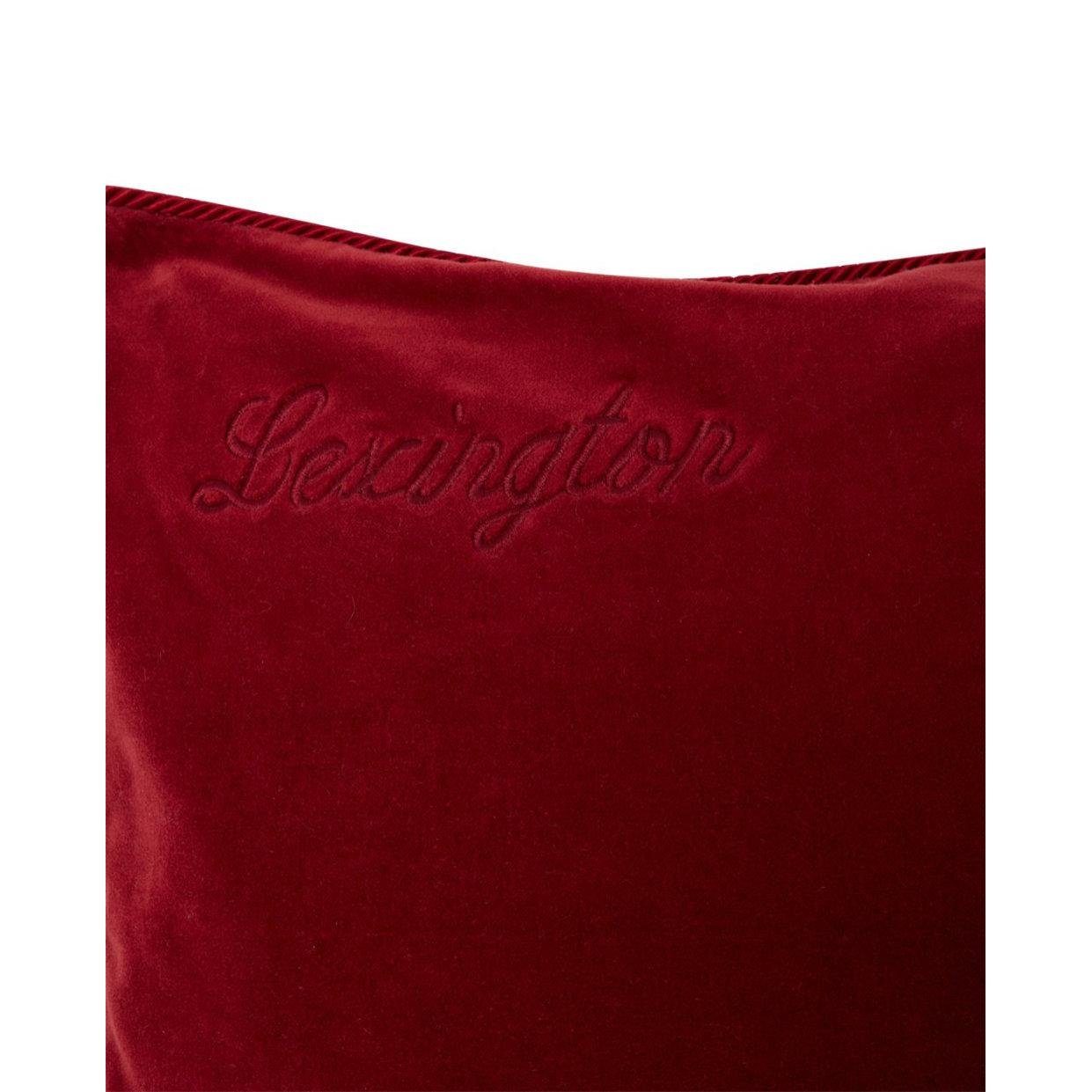 Kissenhülle LEXINGTON Velvet (50x50), Kissenhülle Red Cotton Lexington Organic