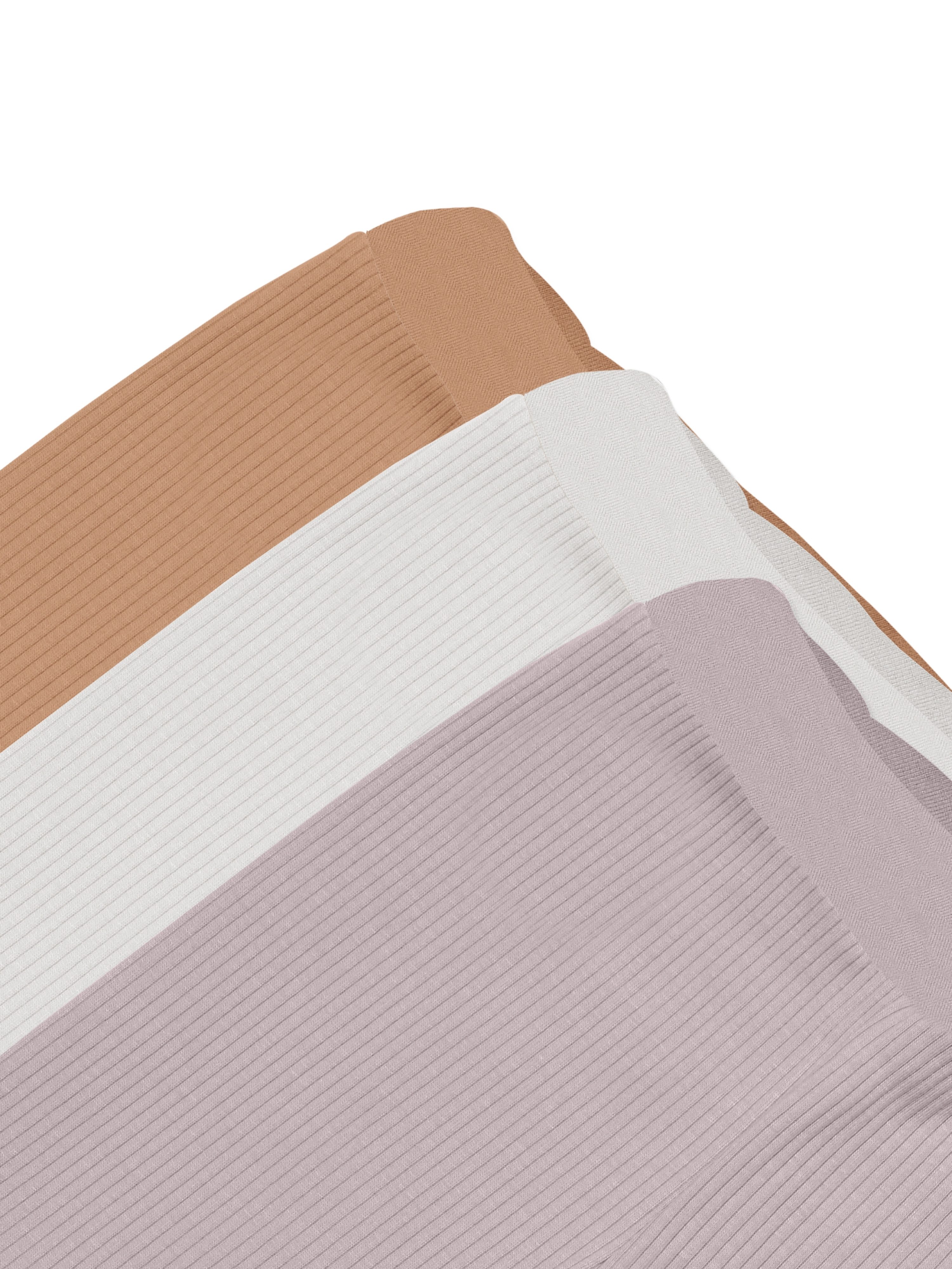 biorganic Stoffhose Ripp (3er Pack), Mehrfarbig, Unisex, Baby Hose für Jungen und Mädchen (Set, 4-tlg., 3er-Pack Hosen & 1 Beutel) gerippte Textilstruktur (Ripp), Modal und Bio-Baumwolle, Größe 56 - 86