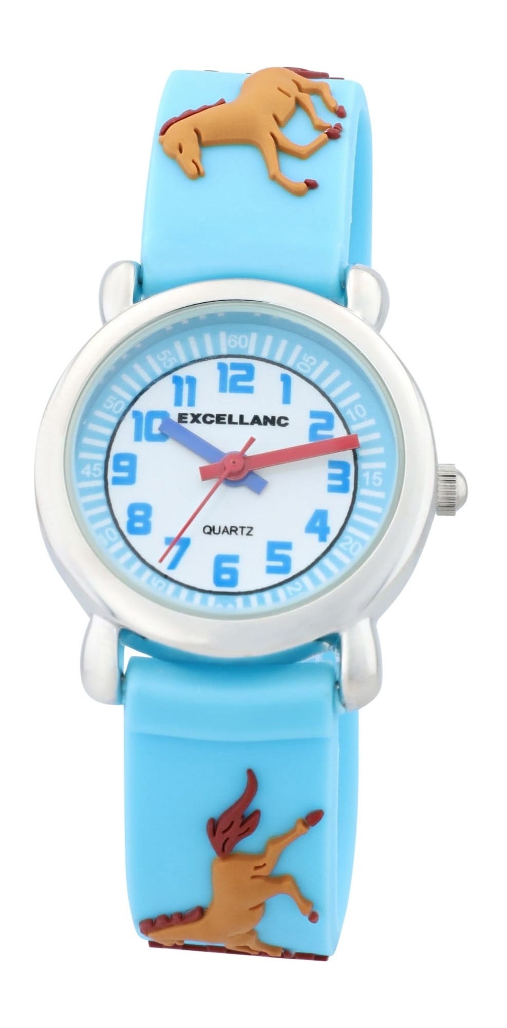 Quarzuhr EX0037 Excellanc Kinderuhr mit Silikonarmband