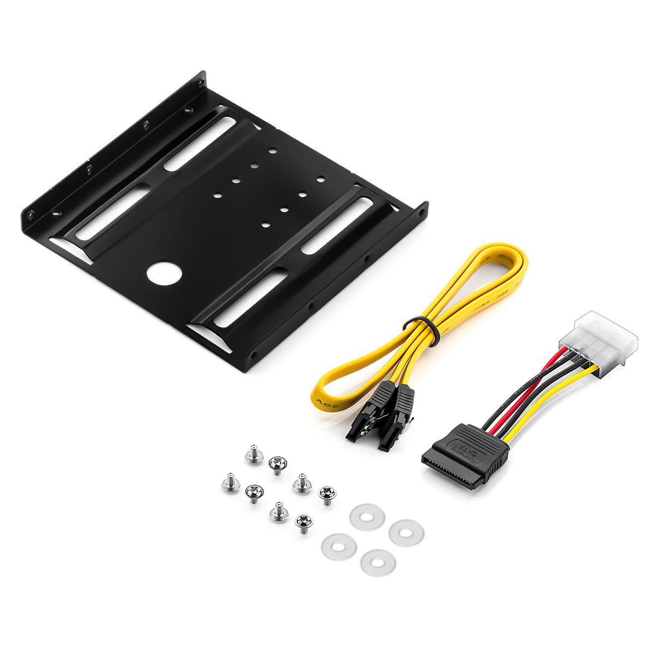deleyCON Жесткие диски-Einbaurahmen deleyCON Einbaurahmen für 2,5" HDD & SSD auf 3,5" Wechselrahmen