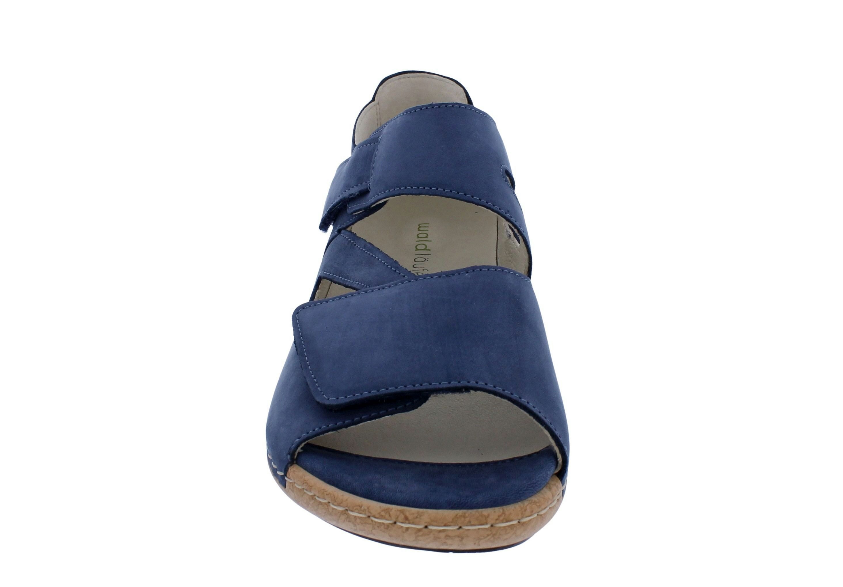 Waldläufer Waldläufer Sandalette Heliett 342025-191-206, Nubukleder, Jeans-Blau, Sandale – Bild 3 von 5