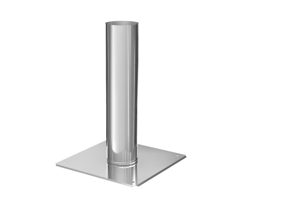 Schornstein-Zentrallager Schornsteinverlängerung Schornsteinkopf Verlängerung einwandig, Edelstahl Длина 500 mm, 0,6 mm