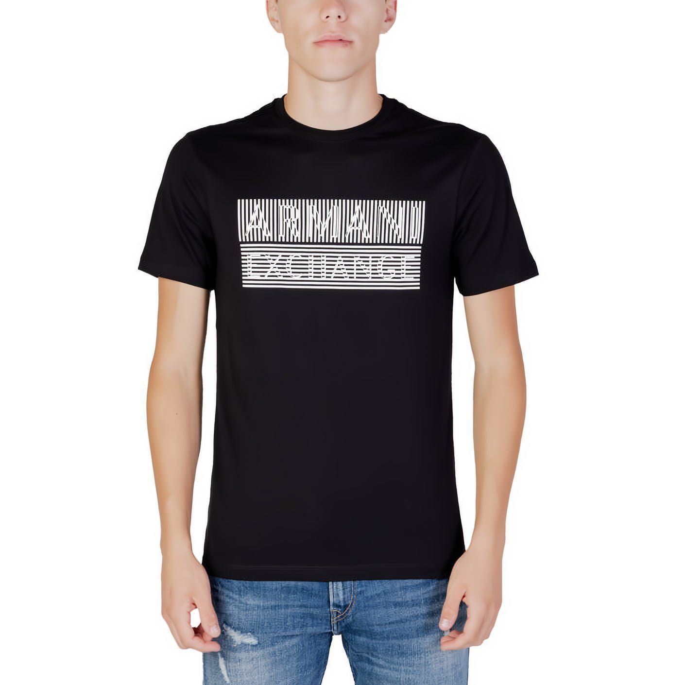ein für T-Shirt Rundhals, kurzarm, Must-Have Ihre EXCHANGE Kleidungskollektion! ARMANI