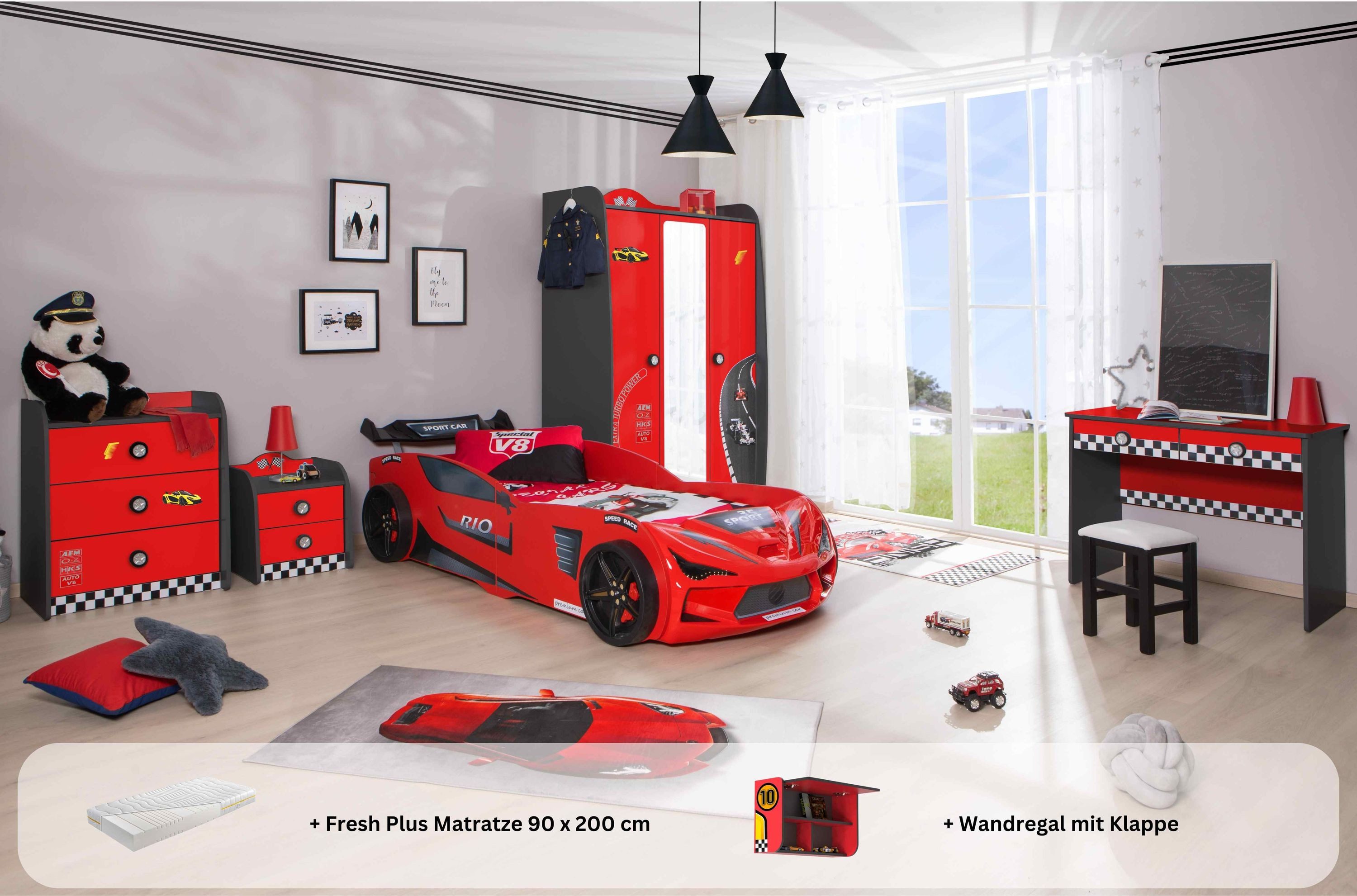 Aileenstore Jugendzimmer-Set Rio, (5-tlg., 5 teilig), Komplettset 5 teilig günstig online kaufen