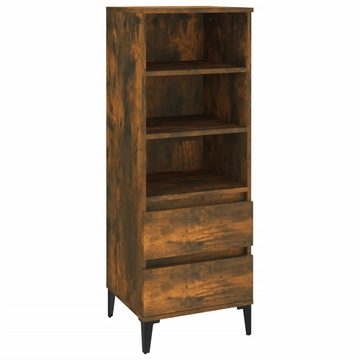 vidaXL Sideboard Highboard Räuchereiche 40x36x110 cm Holzwerkstoff (1 St)