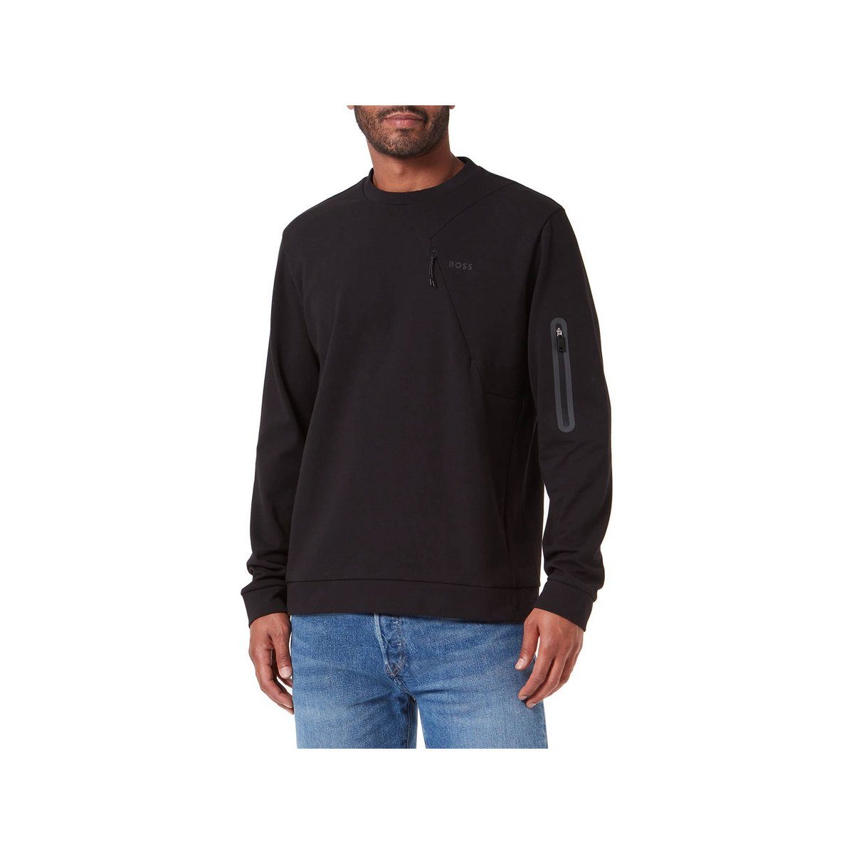 schwarz HUGO Sweatshirt BOSS (1-tlg) schwarz (15)