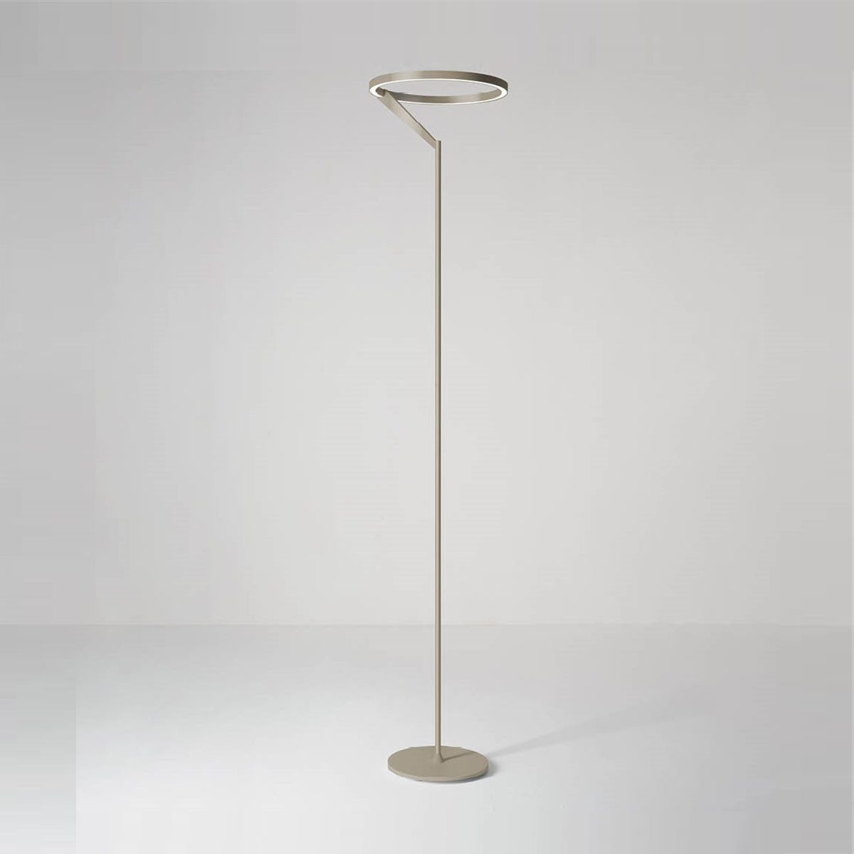 Vivida International LED Stehlampe Meridiana Ring Stehleuchte mit Up-Down Licht, Sand, LED fest integriert, Warmweiß, Stehlampe