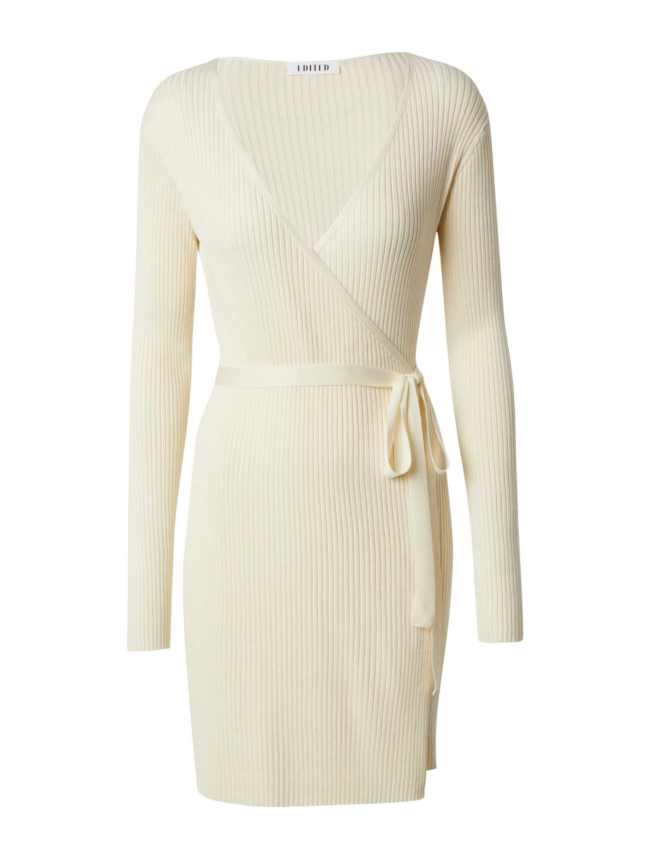 EDITED Strickkleid Bryanna (1-tlg) Wickel-Design günstig online kaufen