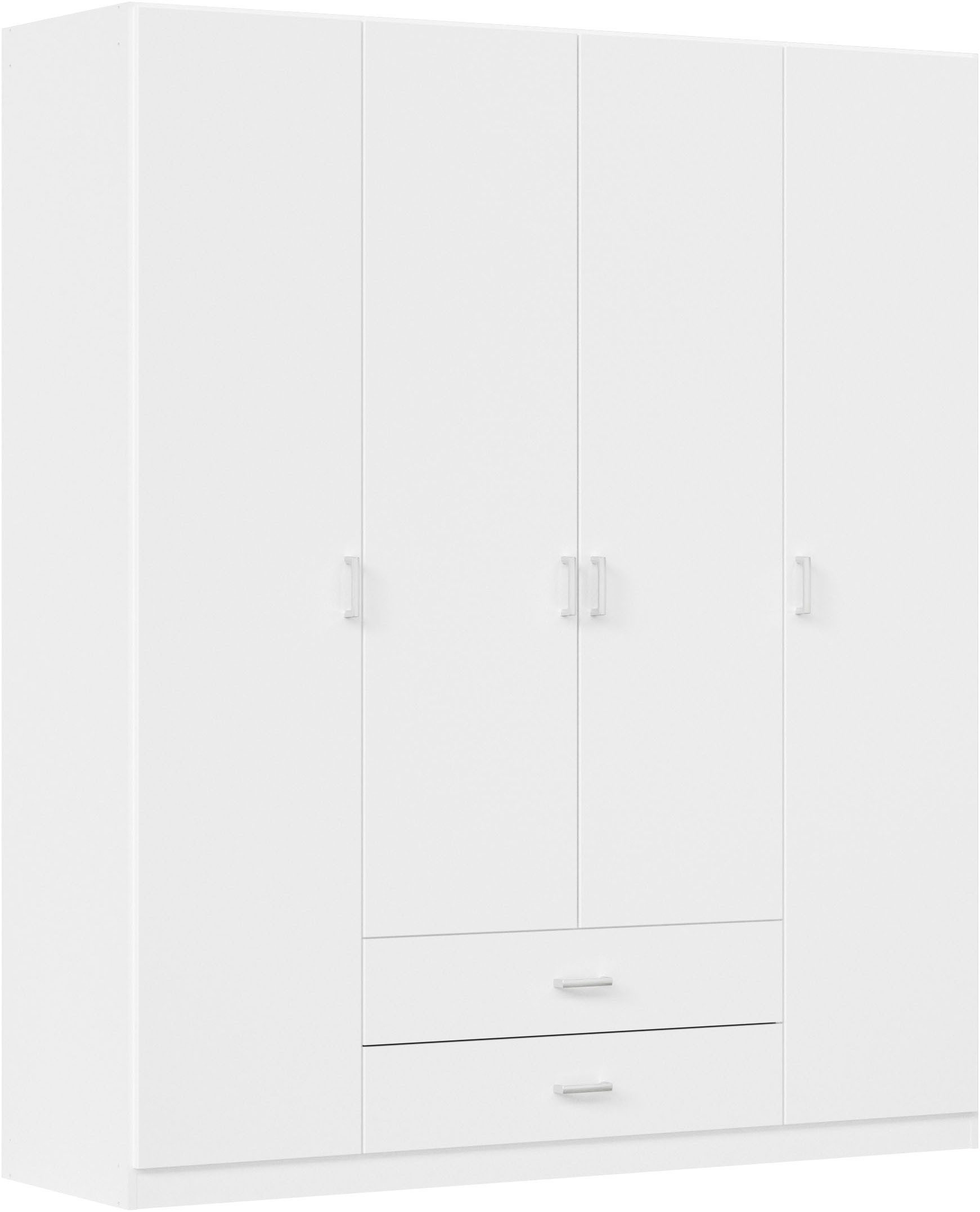 rauch Drehtürenschrank Kleiderschrank Garderobe GAMMA Breiten 91/136/181/226/271/315/360 cm (in 3 Ausstattungen BASIC/CLASSIC/PREMIUM (inkl. SOFT-CLOSE-Funktion) mit Schubladen, verschiedene Griff-Varianten TOPSELLER MADE IN GERMANY