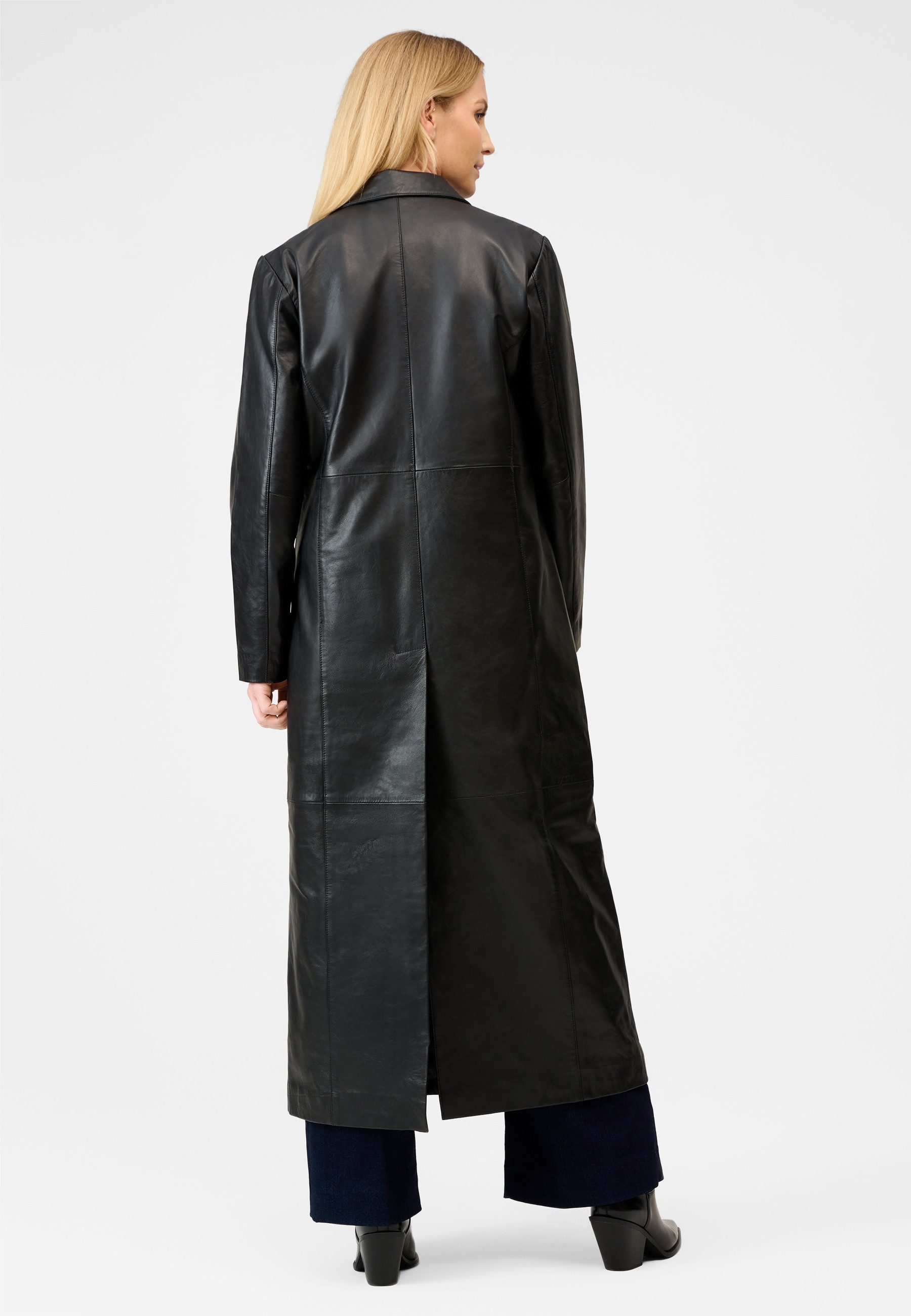 RICANO Ledermantel Glossy hochwertiges Lamm Nappa Leder oder edles Velour Leder