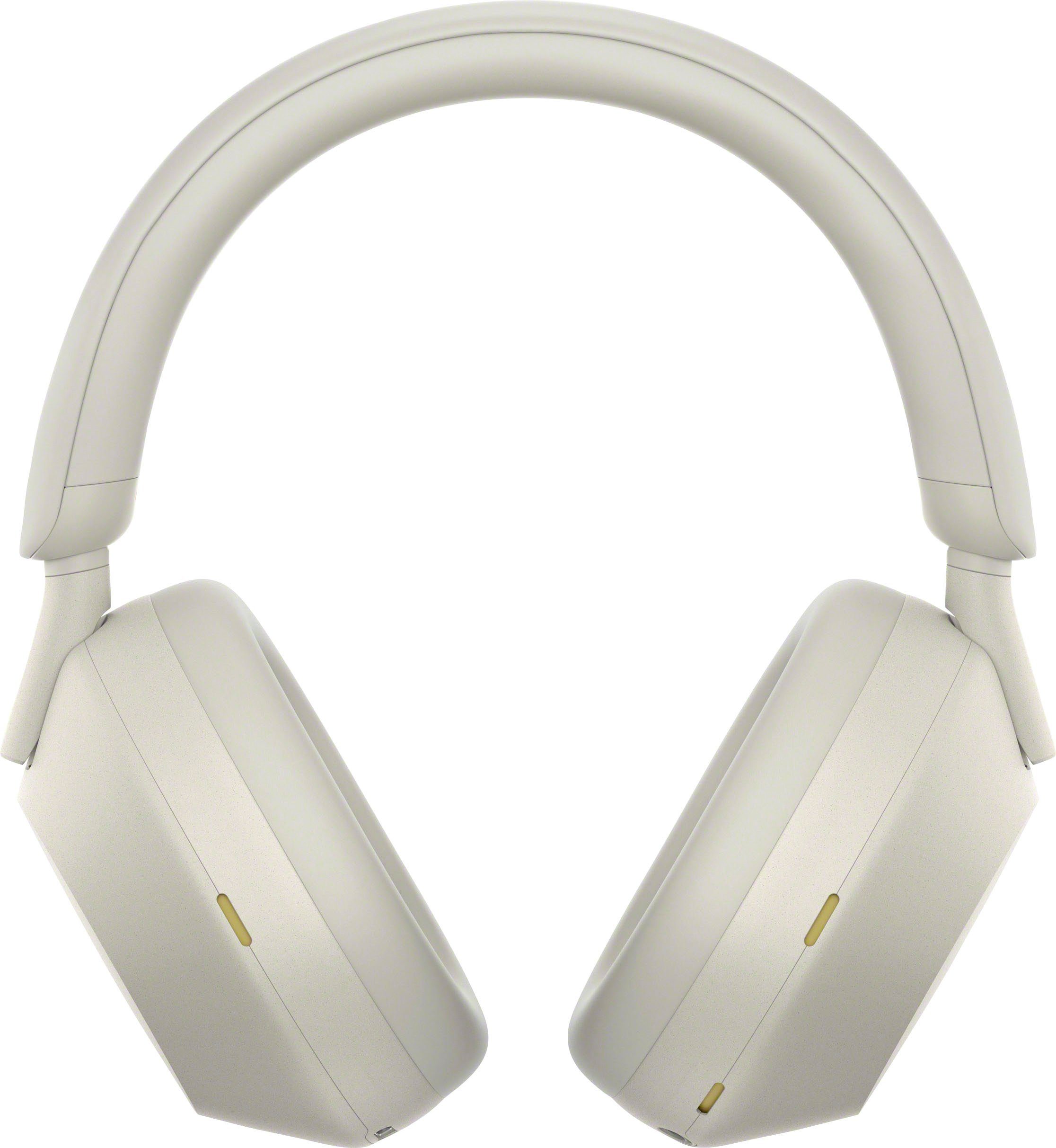 Hi-Res, kabelloser Sprachsteuerung) WH1000XM5 Kopfhörer Rauschunterdrückung, Noise-Cancelling, Silber Multi-Point-Verbindung, (Freisprechfunktion, Sony