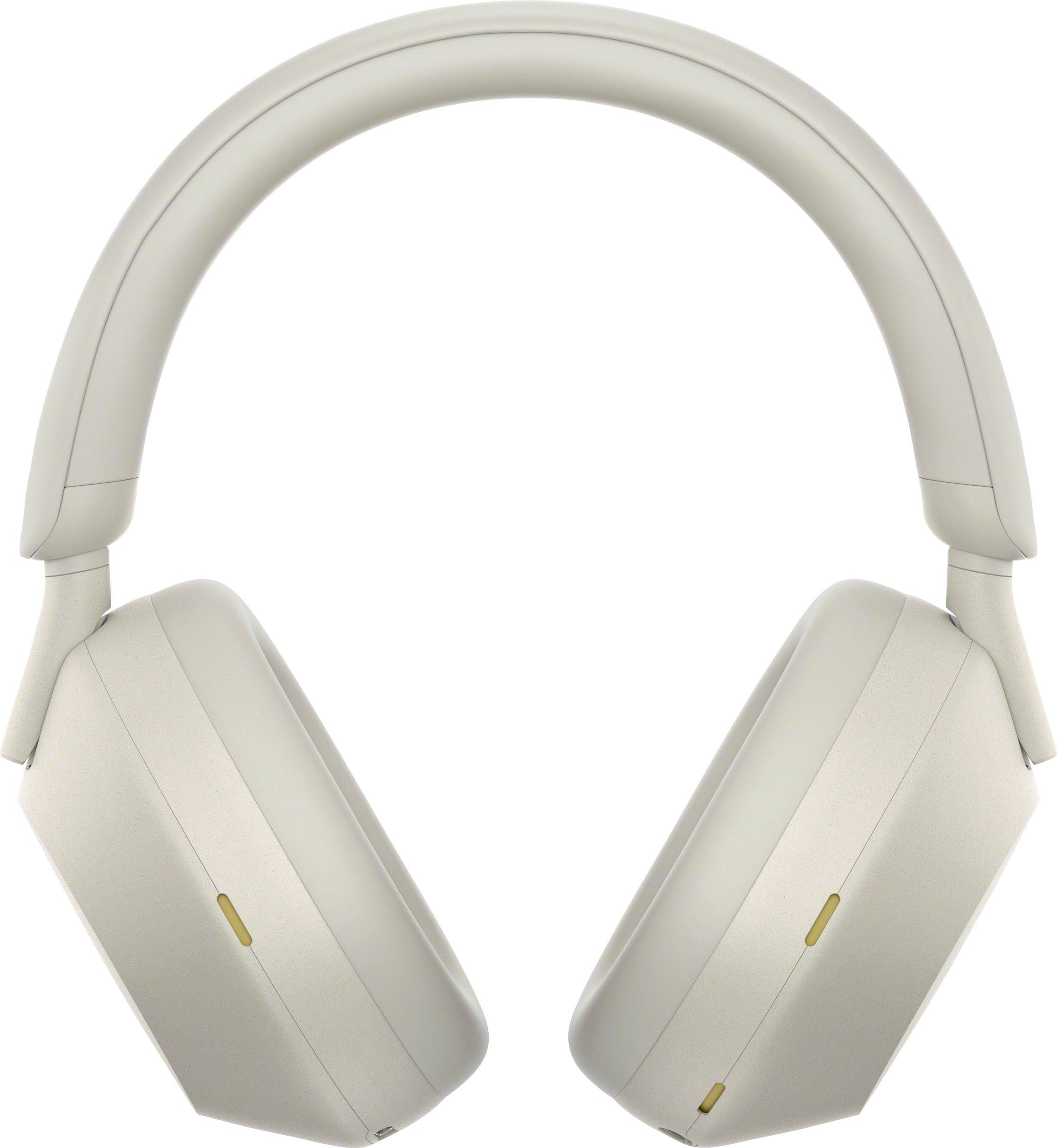 Sony WH1000XM5 Over-Ear-Kopfhörer (Freisprechfunktion, Hi-Res, Multi-Point-Verbindung, Noise-Cancelling, Rauschunterdrückung, Sprachsteuerung, Alexa, Google Assistant, A2DP Bluetooth, AVRCP Bluetooth, Bluetooth, HFP, HSP, inkl. Leichter Schutzhülle (Soft-Case)