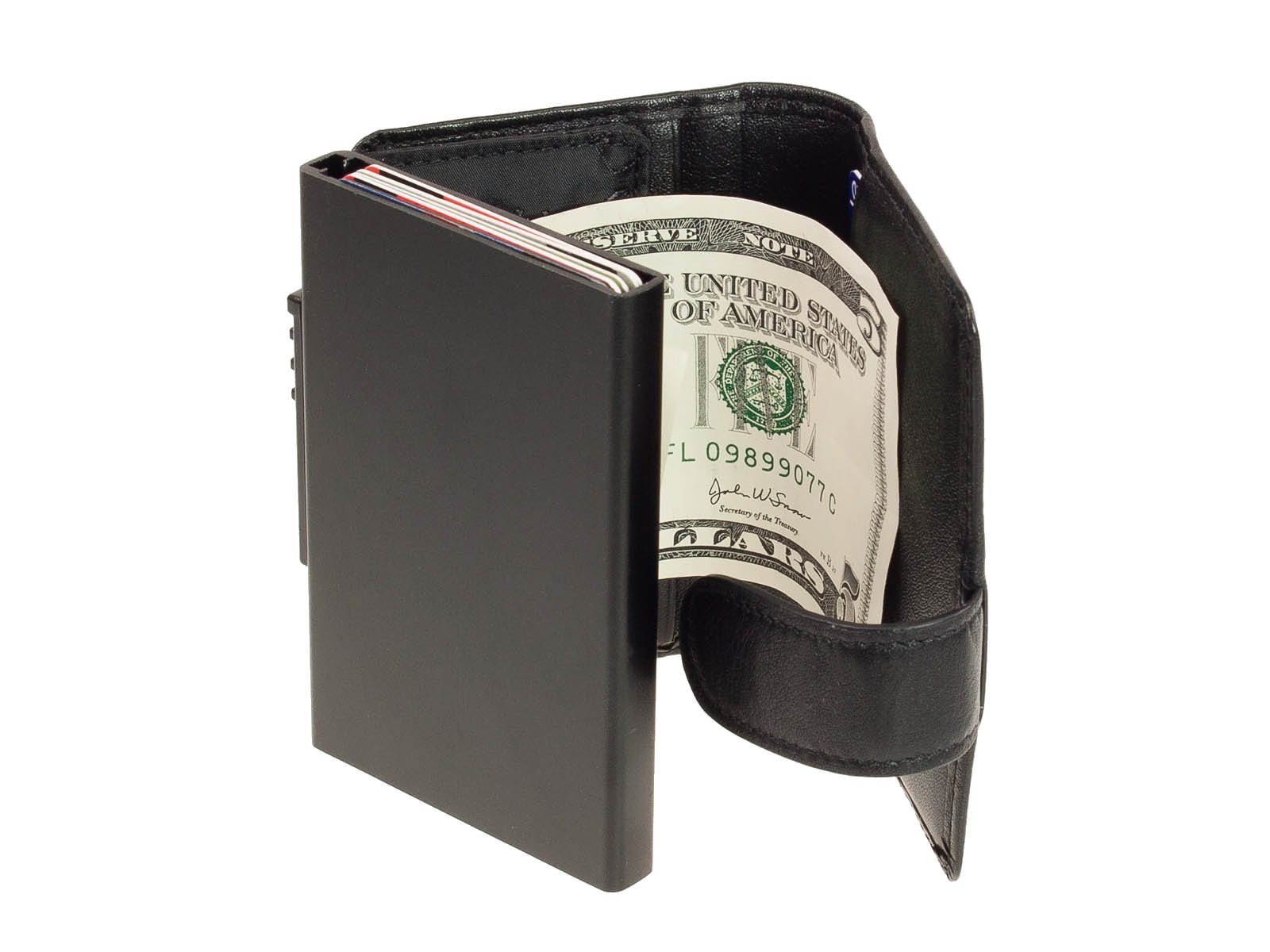 Schwarz Picard RFID Geldbörse Alubox Picard Kartenschützer Portemonnaie Mini Bingo