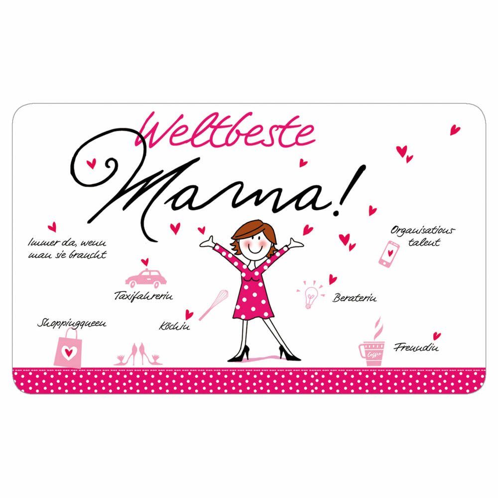 PPD Frühstücksbrett Tray Weltbeste Mama, Kunststoff