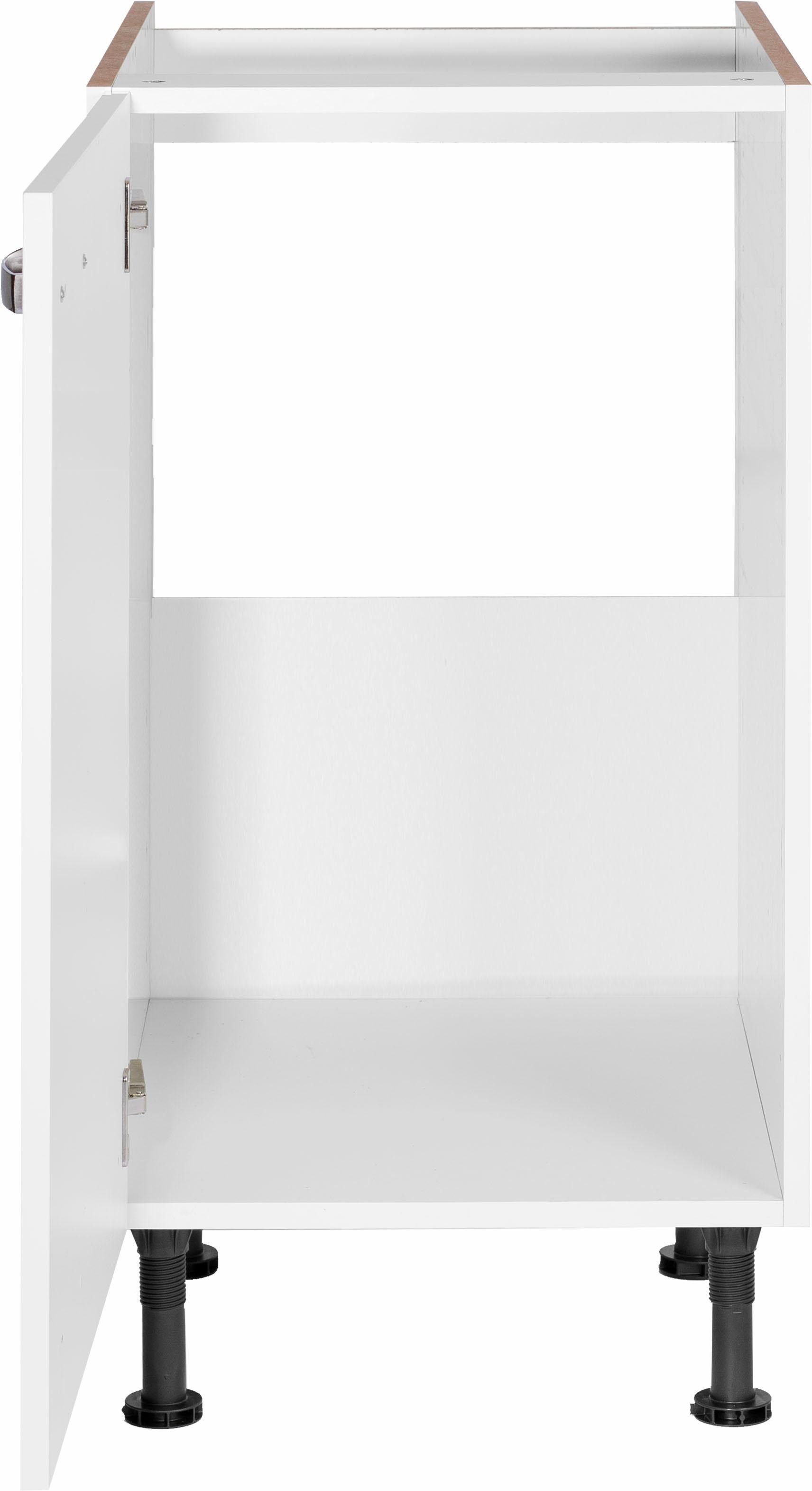 Cara weiß cm OPTIFIT Breite | weiß/weiß 45 Spülenschrank
