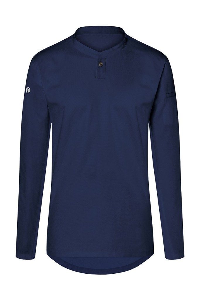Karlowsky Fashion Langarmshirt KARLOWSKY Damen Arbeitsshirt PERFORMANCE Langarm Slim Marine
