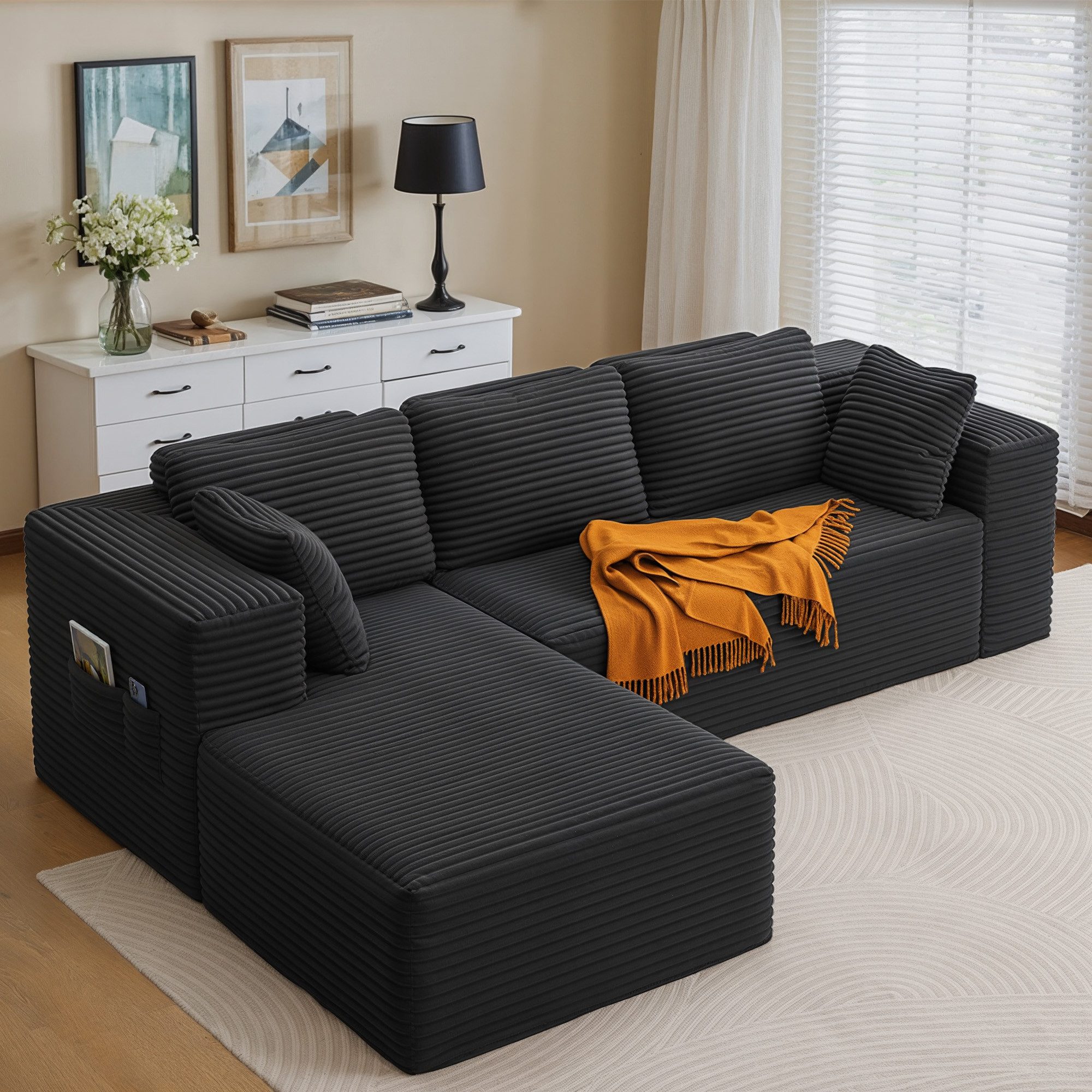Bealife Ecksofa L-Form, B: 250cm, Keine Montage erforderlich, Modulares Des günstig online kaufen