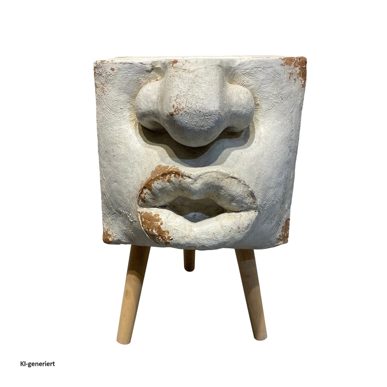 HTI-Living Pflanzkübel Pflanzgefäß Apollon Blumenkübel Nase (Stück, 1 St., 1 Pflanzgefäß), Übertopf Dreibein Antik