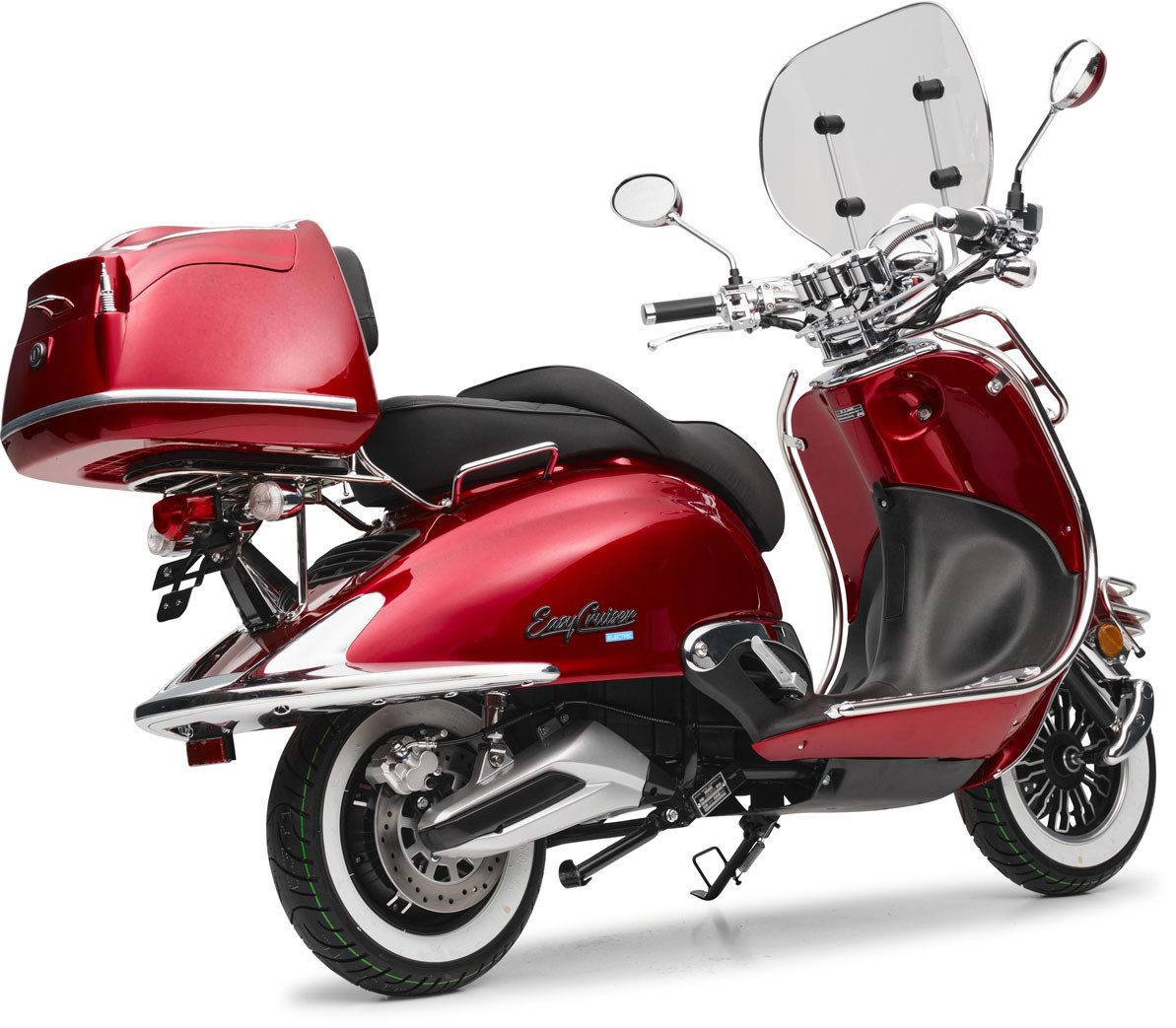 Burnout E-Motorroller EasyCruiser Elektro, 2000 W, 45 km/h, E-Roller Leistungsstarker Bosch Elektromotor
