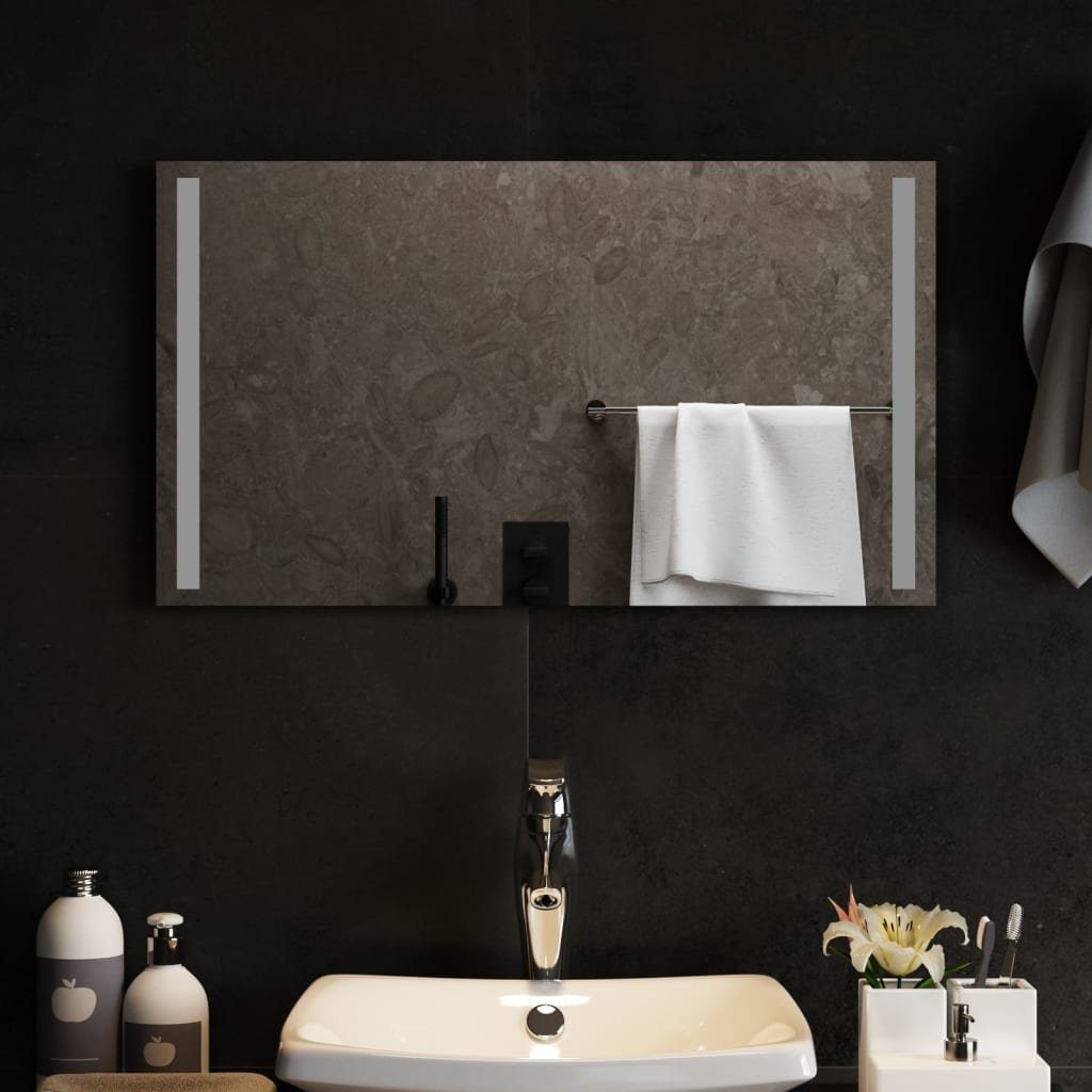 furnicato Wandspiegel LED-Badspiegel 70x40 cm