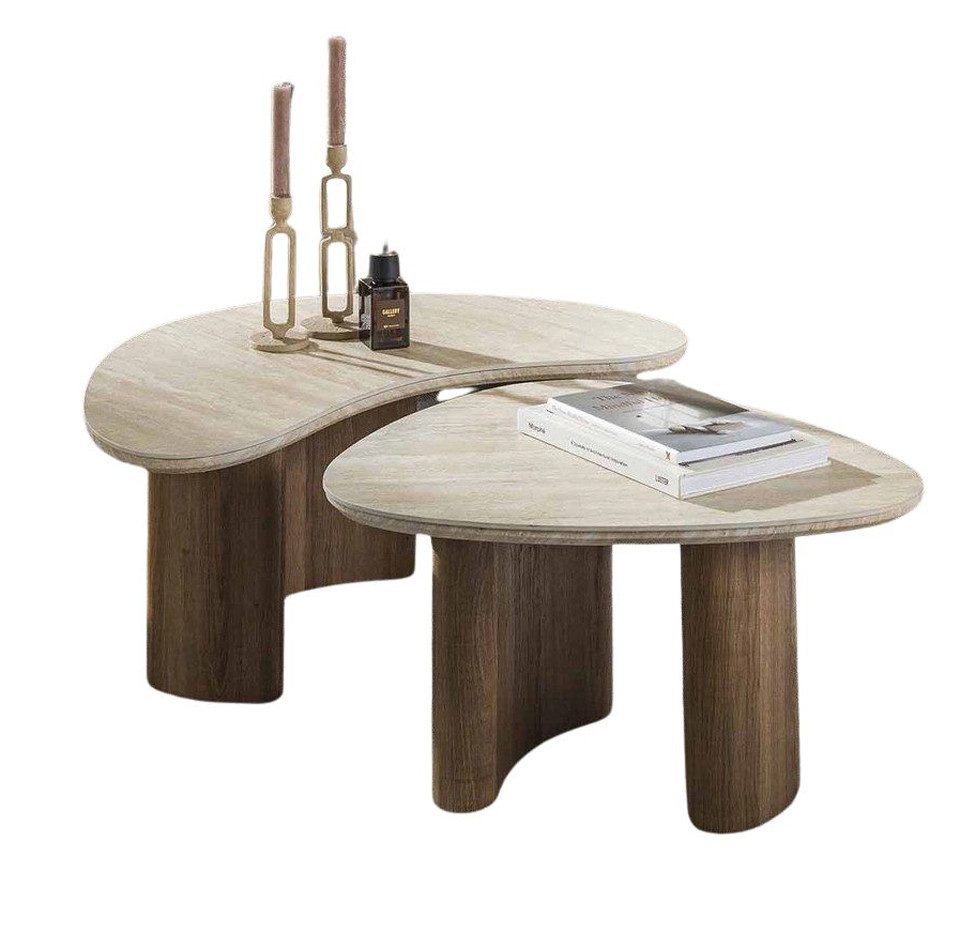LEVEN Lifestyle Couchtisch MARMORINO 2´er Set günstig online kaufen