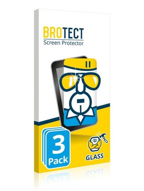 BROTECT Panzerglas für Garmin Fenix 7 Pro Solar (47 mm), Displayschutzglas, 3 Stück, Schutzglas Echtglas 9H Härte HD-Clear