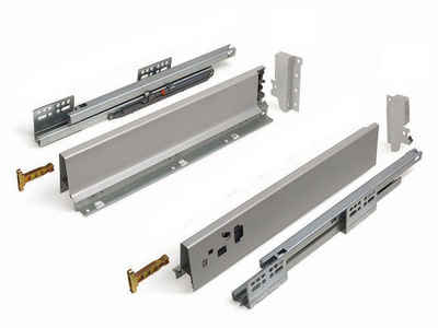 SO-TECH® Schubkasten Schubladensystem Modern Box Zargenhöhe 84 mm, Nennlänge 250-550 mm Soft-Close weiß