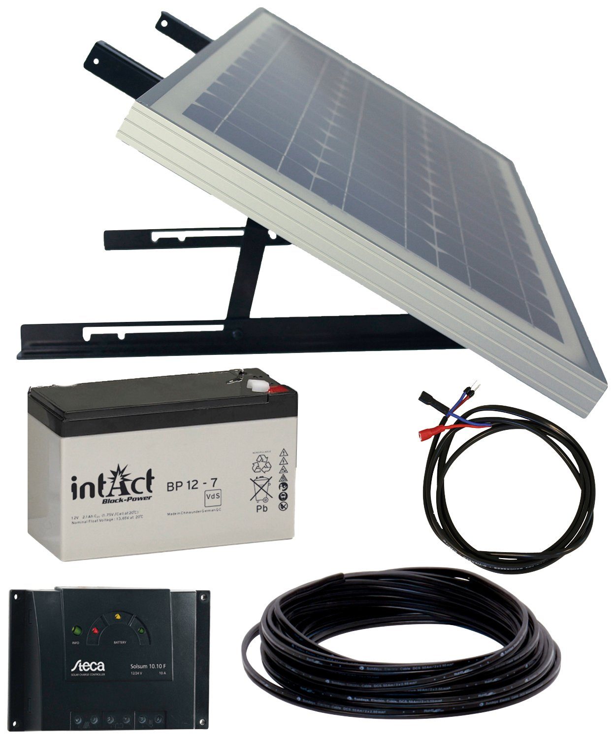 Solar W, 10 W Energy Generation Phaesun 10 Solarmodul (Set), Kit Rise,