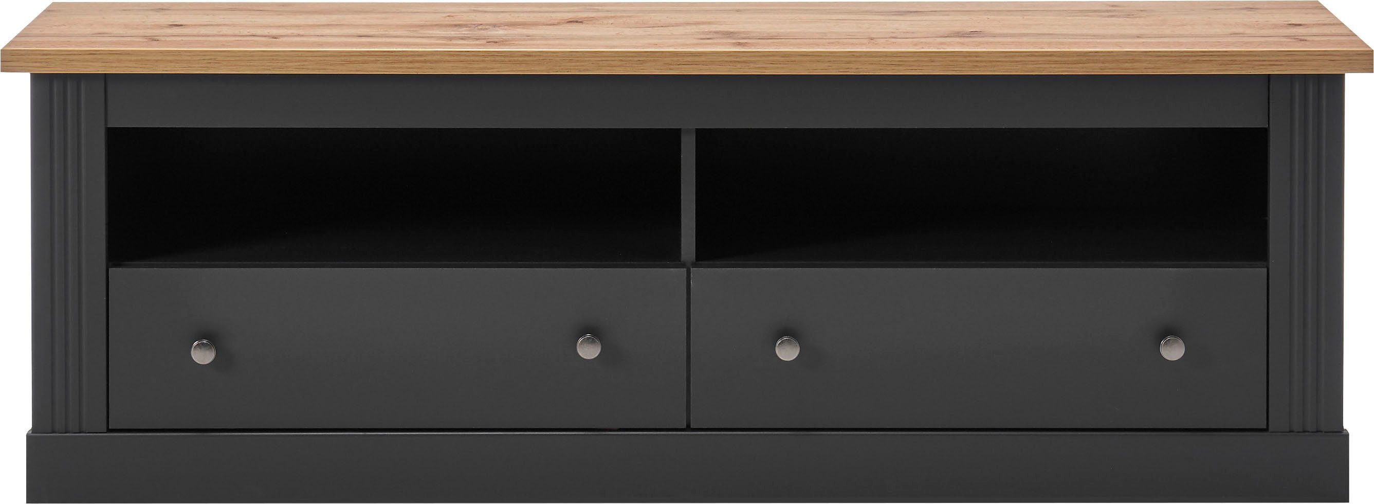 OTTO home Lowboard Westminster, TV-Unterteil im Landhausstil, Kommode, TV-Schrank, Metallgriffe, viel Stauraum, in 2 Farben & drei Größen erhältlich