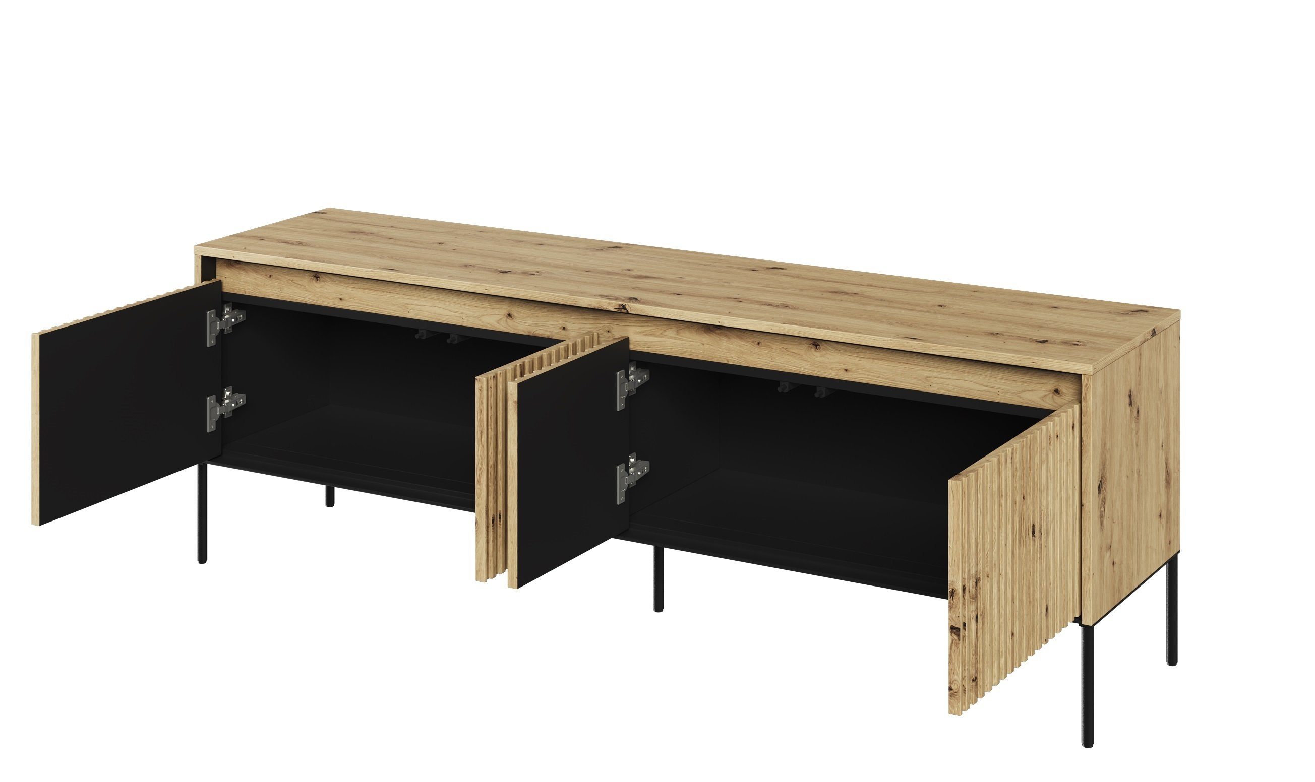 Compleo TV-Schrank FLORE mit 4 Klappen/Türen, günstig online kaufen