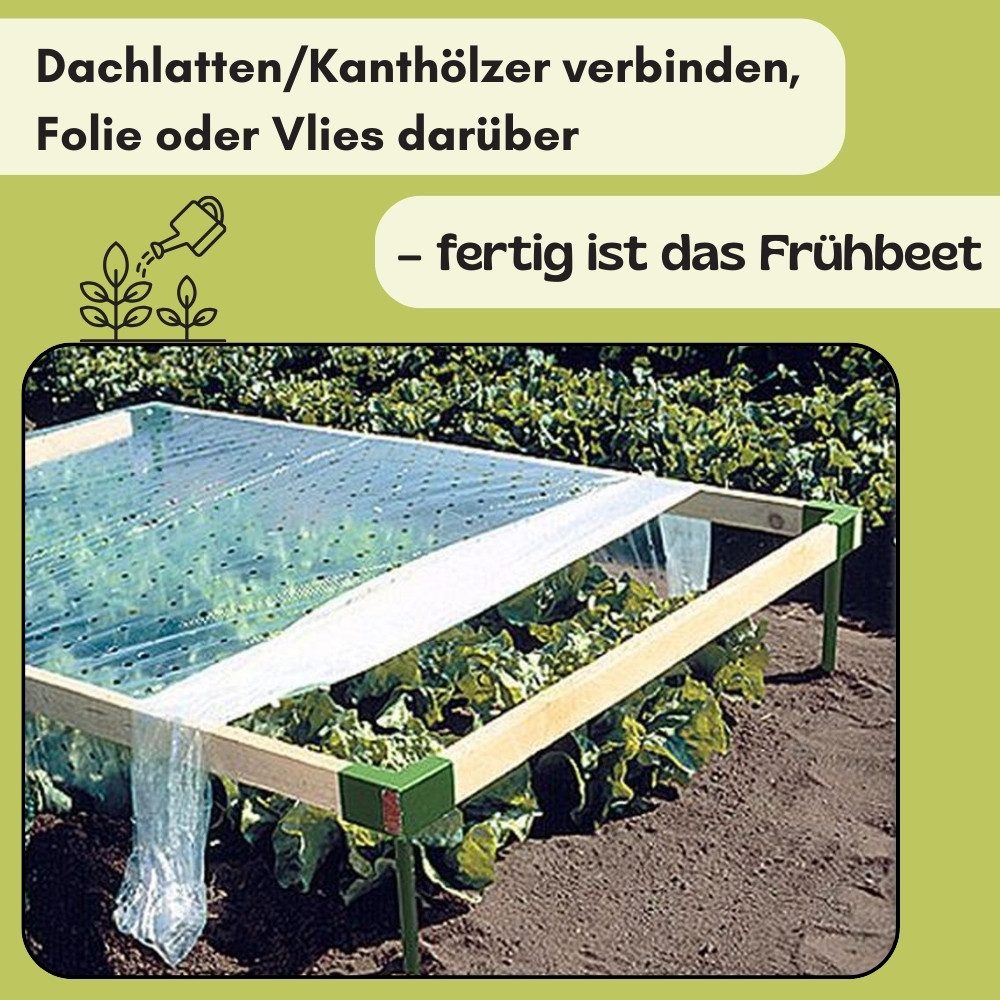 GarPet Erdnagel Eckverbindungen 4 Stück für Frühbeet Holzverbinder Beetecken Frühbeet