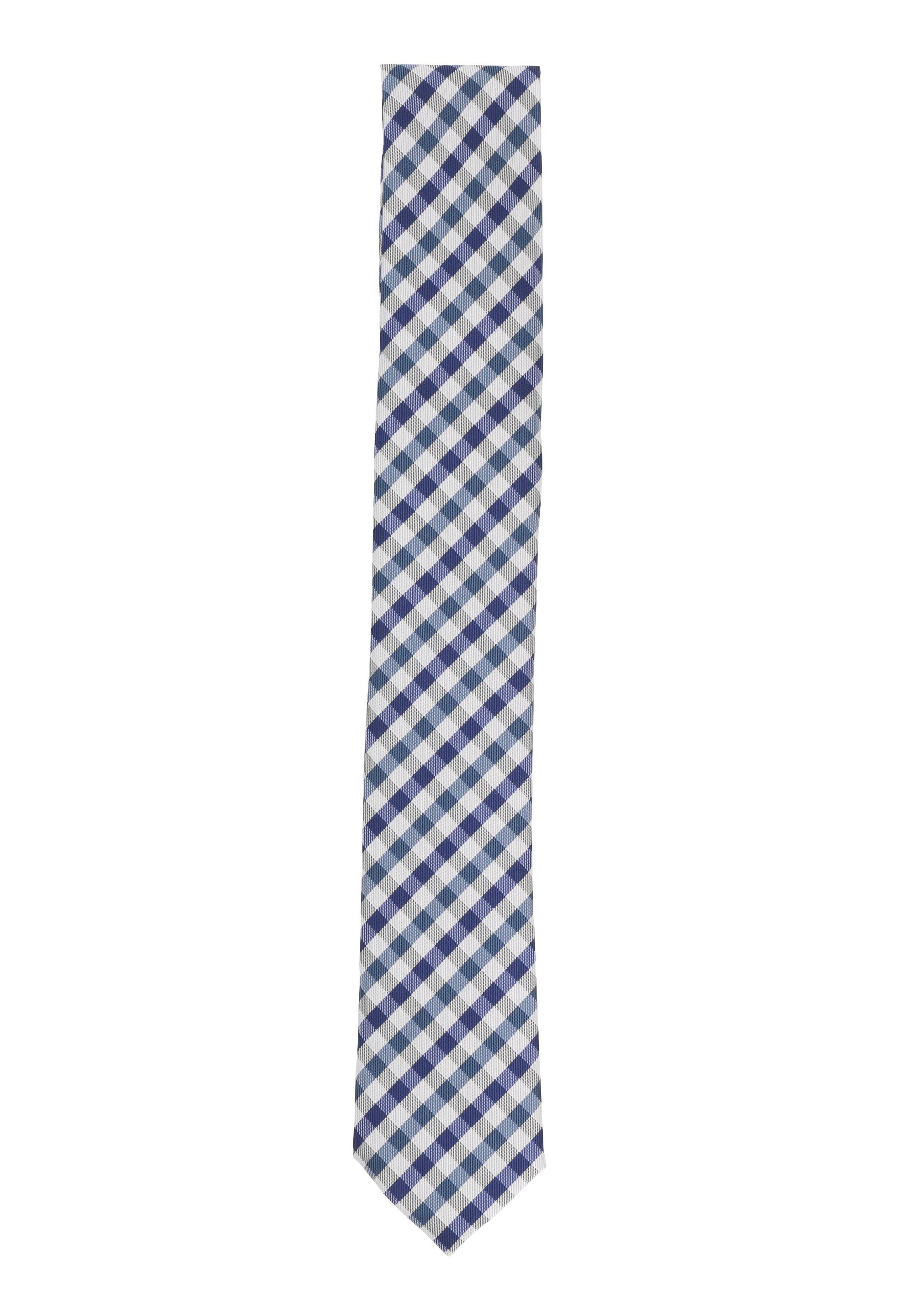 Fabio Farini Krawatte karierte Herren Schlips - Krawatte in 6cm oder 8cm Breite (ohne Box, Kariert) Schmal (6cm), Schwarz/Schneeweiß
