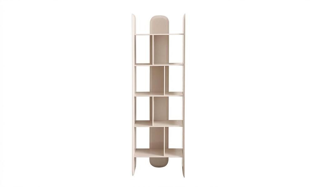 JVmoebel Bücherwand Bücherregal geräumig schön bequem praktisch beige modern neu, Made in Europa