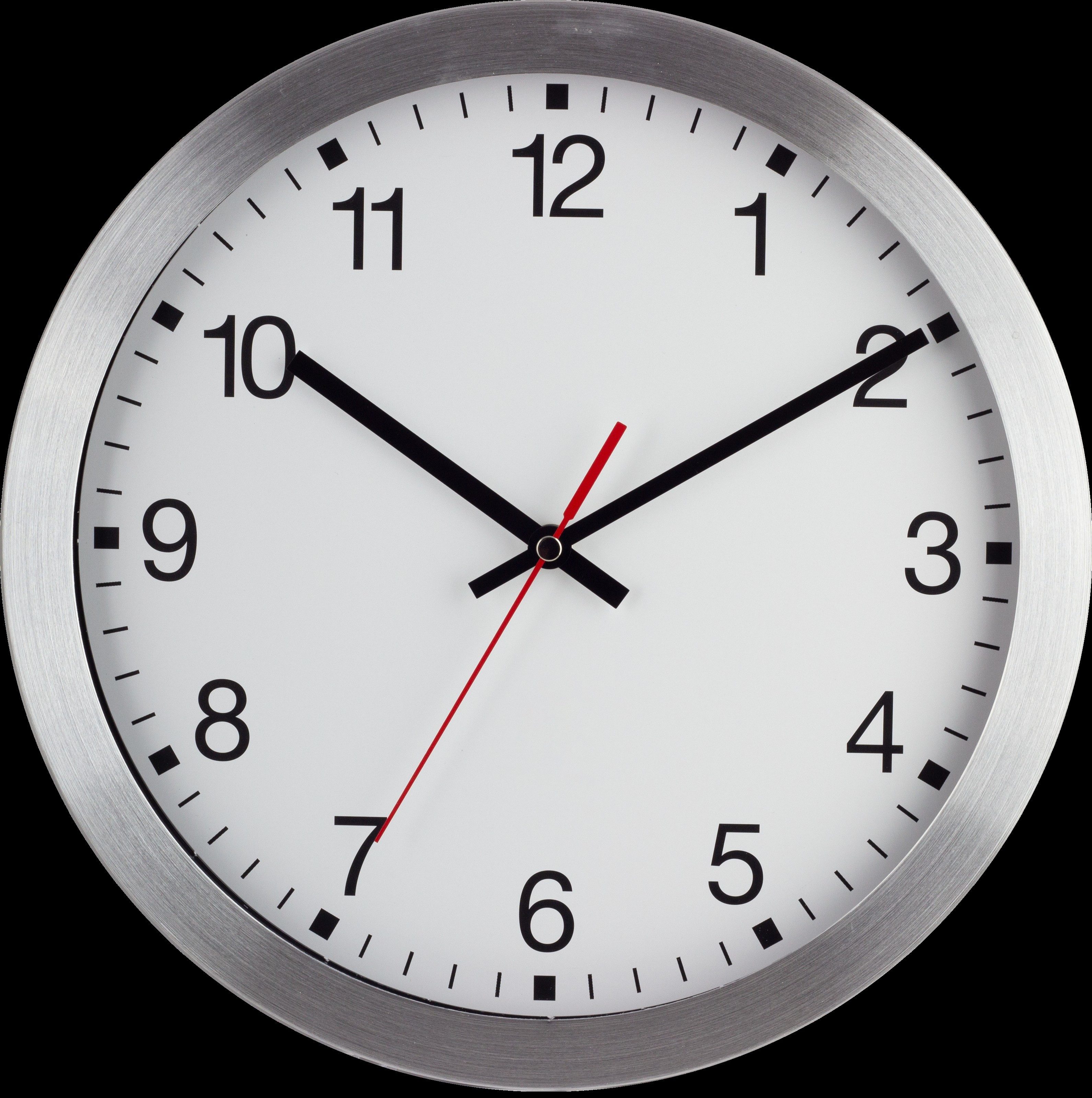 Wanduhr EUROTIME 89000-07 Quarzwanduhr mit schleichender Sekunde