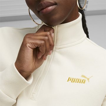 PUMA Sweatshirt ESS+ MINIMAL GOLD Half-Zip Damen