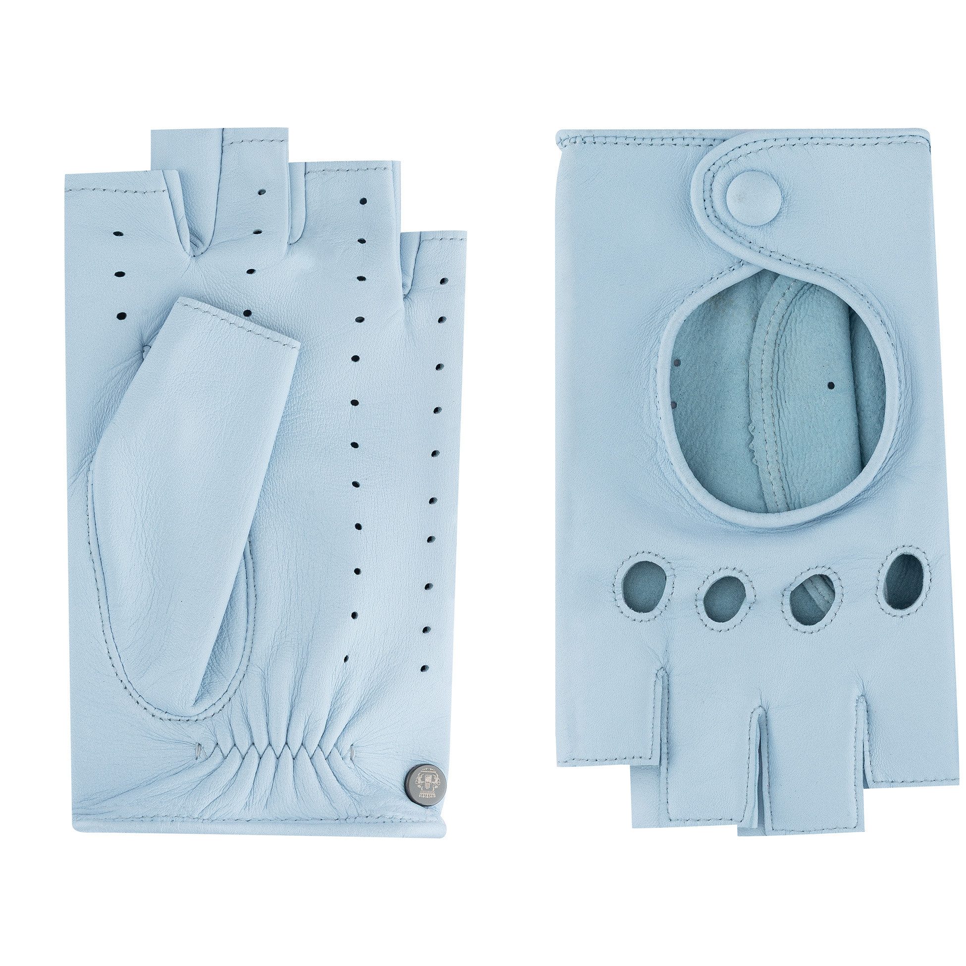 Roeckl Lederhandschuhe FLORENZ AUTOFAHRER Autofahrerhandschuhe mit Druckknopf