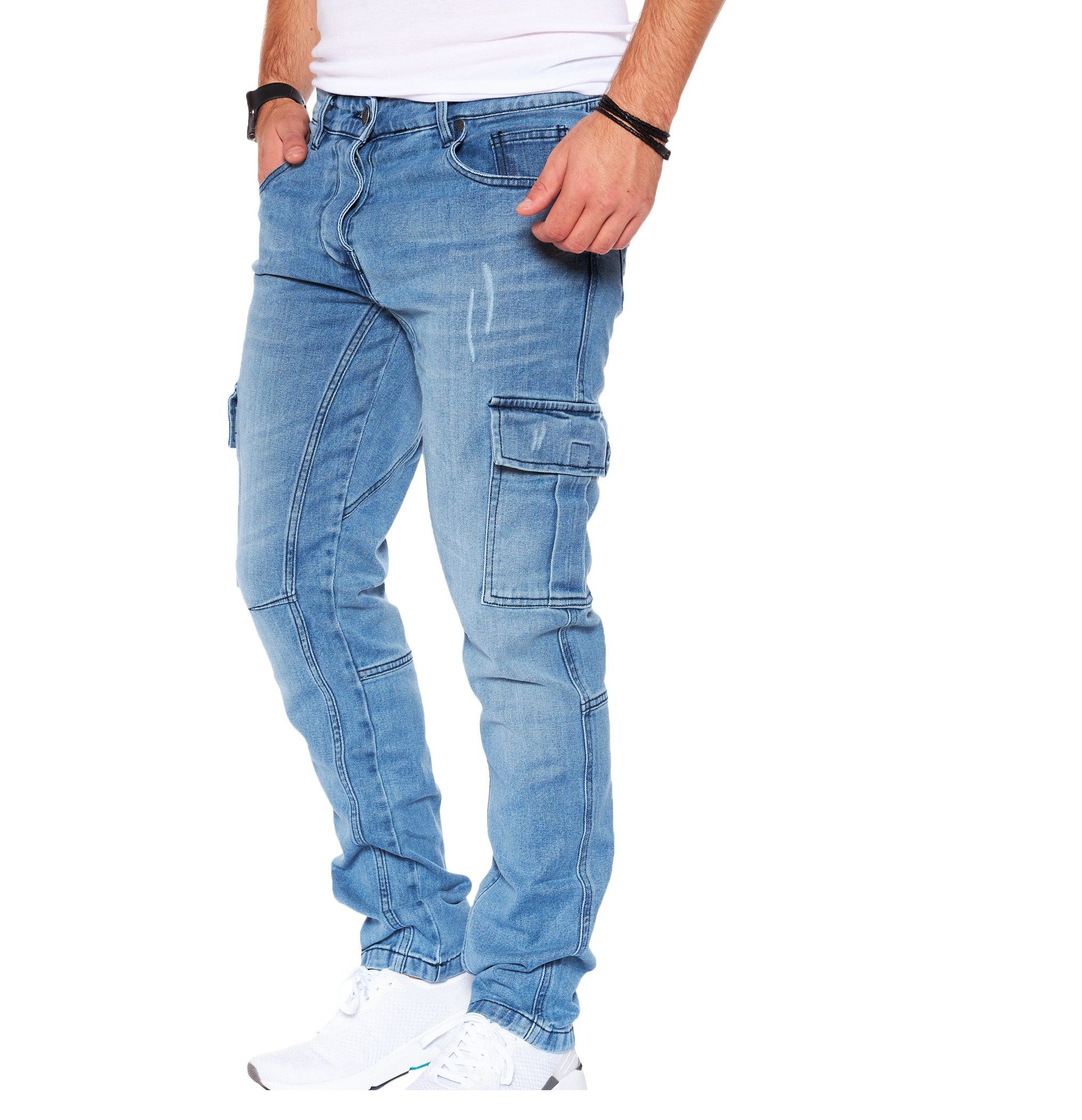 Styleko Cargohose 8003 Cargo Jeans Herren Cargohose für Herren Jeans Cargohose Herren – Bild 5 von 5