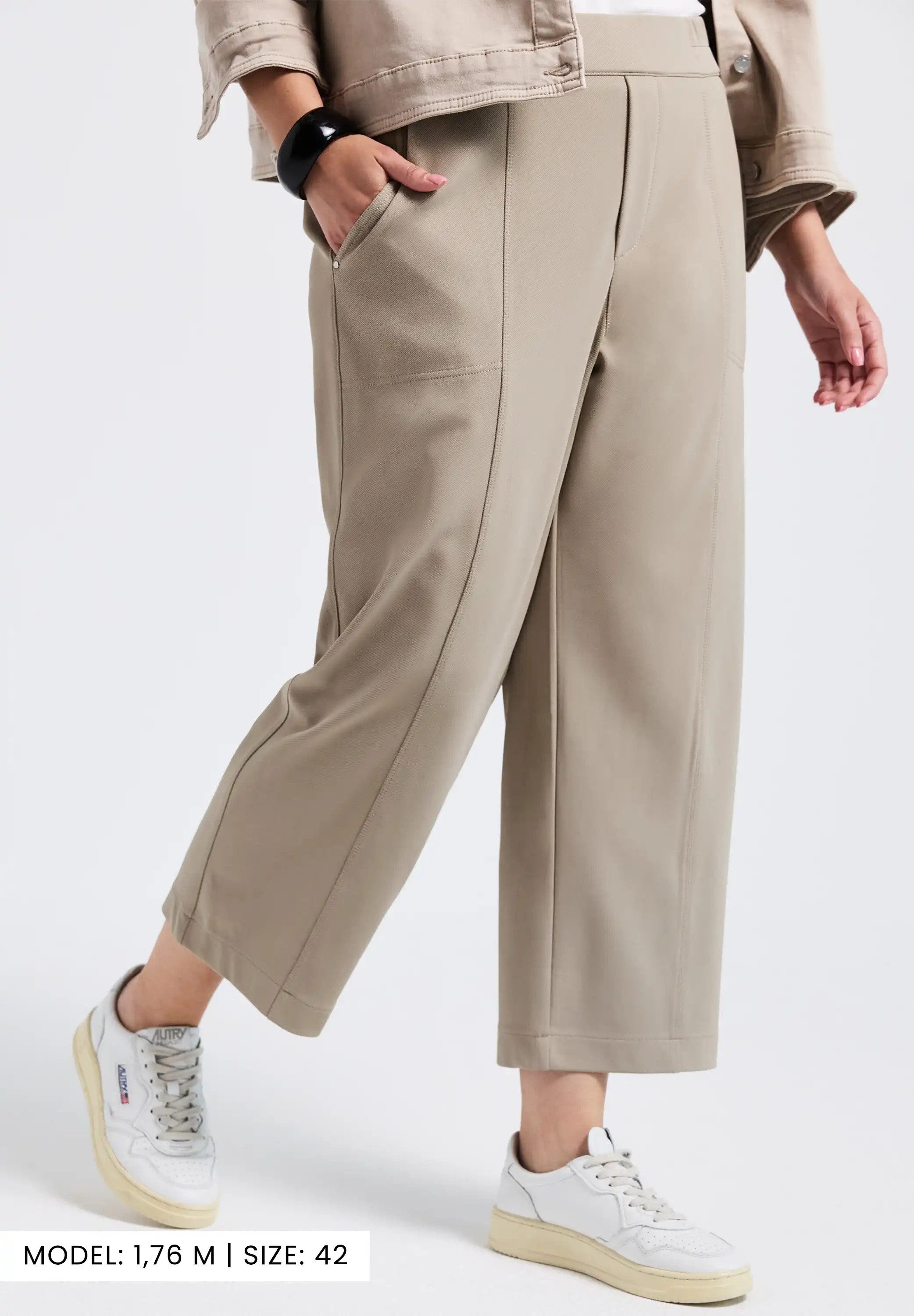 STREET ONE 7/8-Hose mit Taschen und Gummizug günstig online kaufen