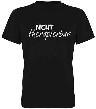 G-graphics T-Shirt Nicht therapierbar Herren T-Shirt, mit trendigem Frontprint, Aufdruck auf der Vorderseite, Spruch/Sprüche/Print/Motiv, für jung & alt