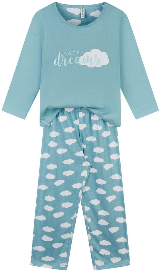 comtessa Schlafanzug Iceberg Buddies (Set, 2-teilig) Mädchen Pyjama lang Langarm Baumwolle Winter