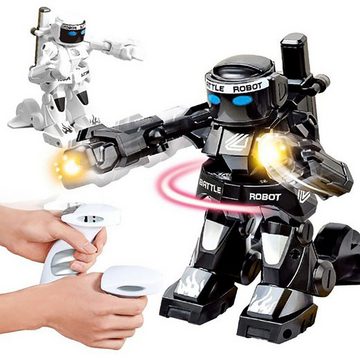 Gontence Lernspielzeug Ferngesteuerter Kampfboxroboterspielzeug, Humanoider Kampfroboter, 2,4-GHz-Fernbedienung mit somatosensorischer Bewegungserkennung