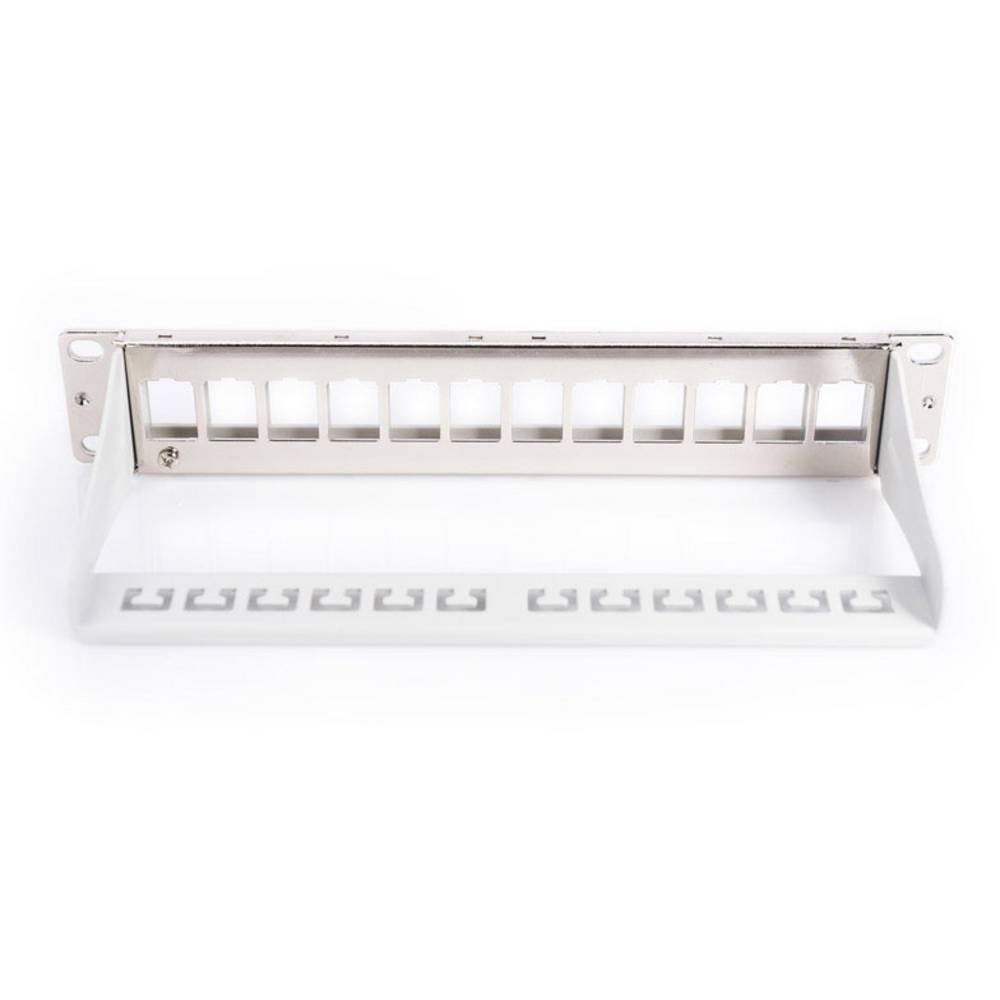 Digitus Netzwerkschrank Modular Patch Panel, 10″, 12-Port, geschirmt, 1HE, Rack DN-91419