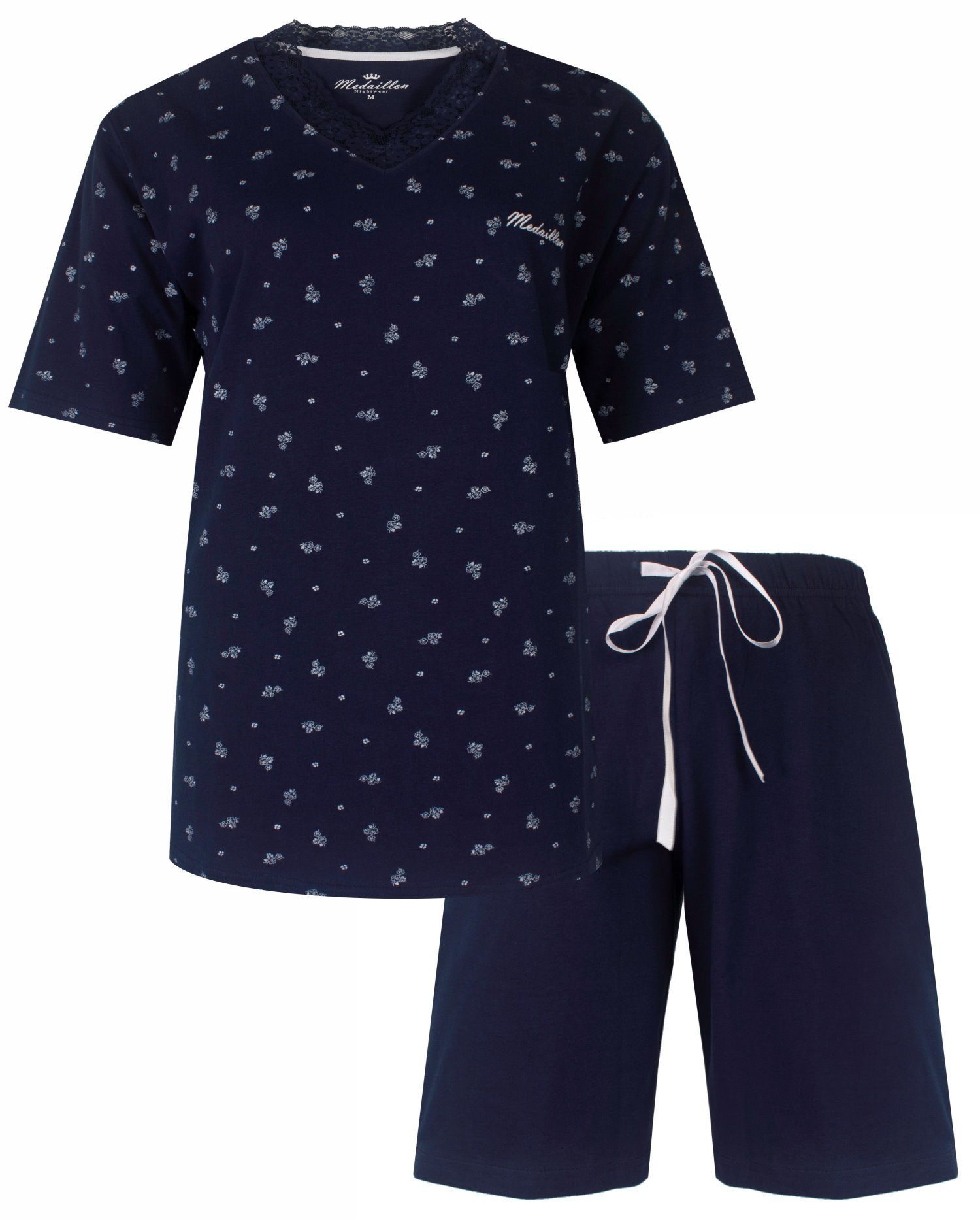 Medaillon Shorty Damen Pyjama kurz (2 günstig online kaufen