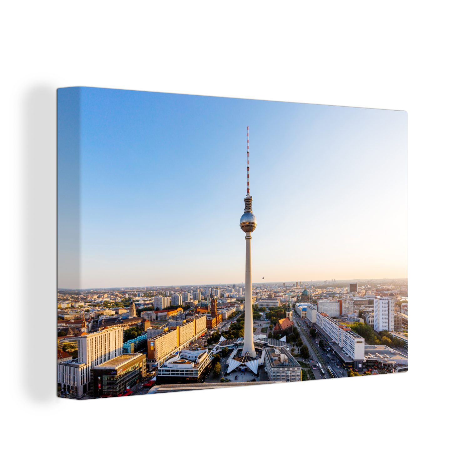 OneMillionCanvasses® Leinwandbild Skyline - Turm - günstig online kaufen
