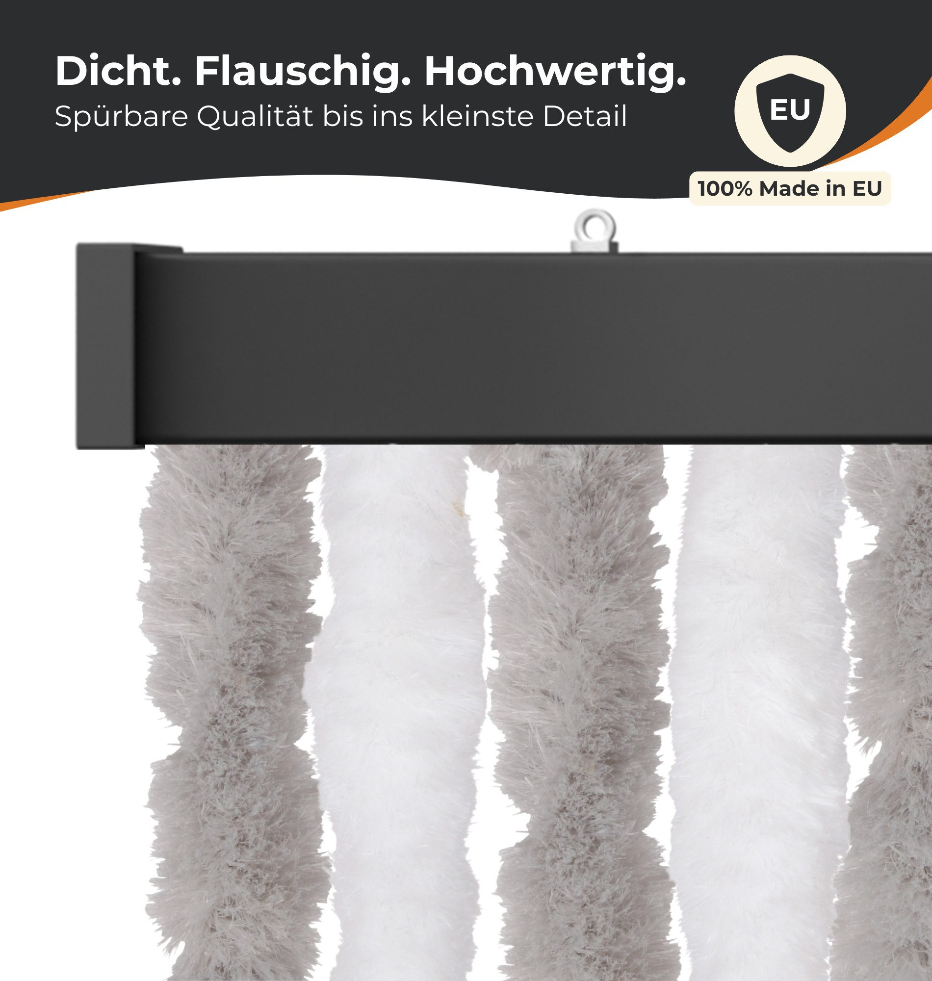 Bestlivings Insektenschutz-Vorhang Chenille viele Größen/Farben, geräuschlos, luftdurchlässig, wetterfest, langlebig, Made in EU – Bild 2 von 5