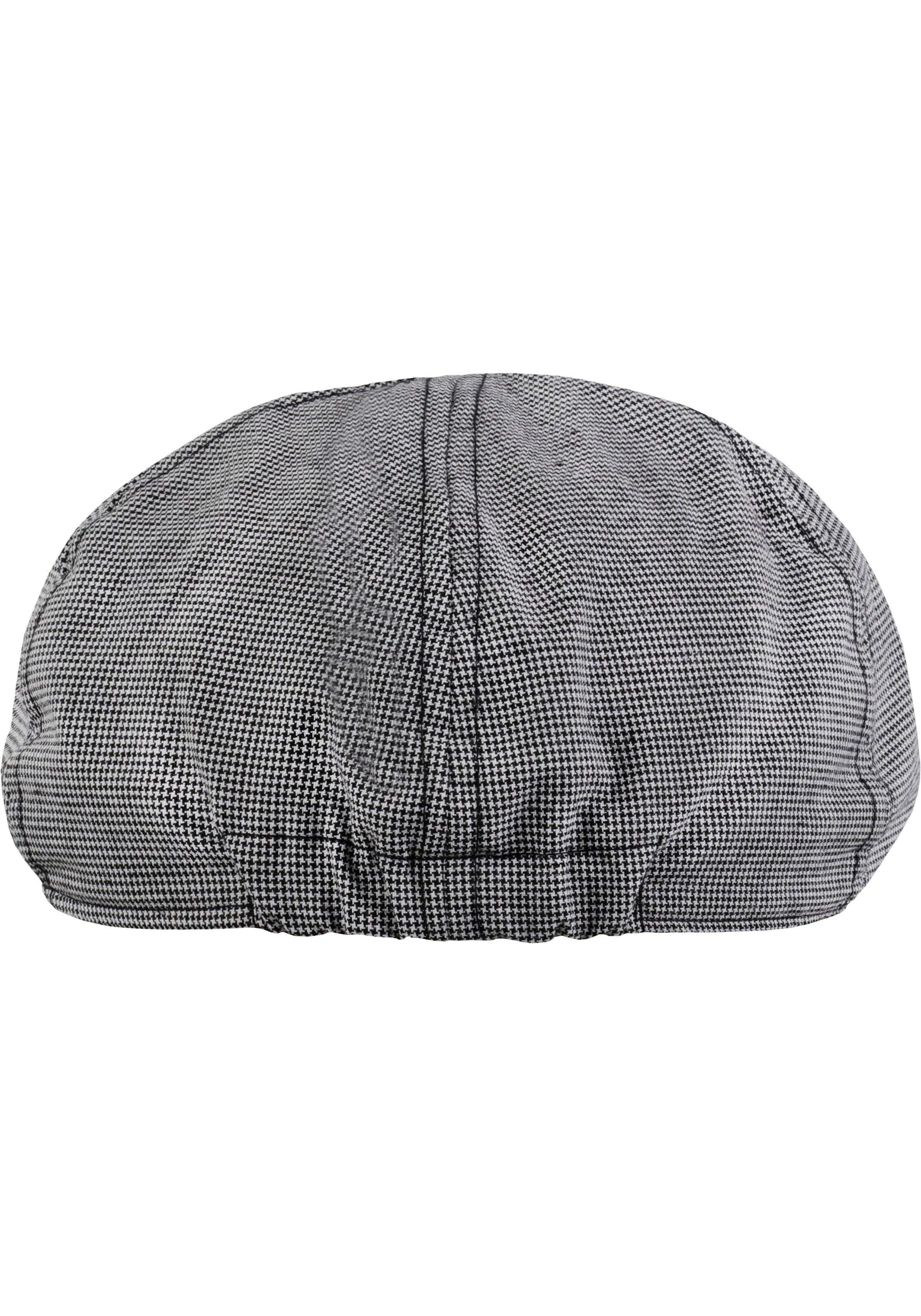 chillouts Schiebermütze Kyoto Hat Cap Karomuster grey mit feinem Flat